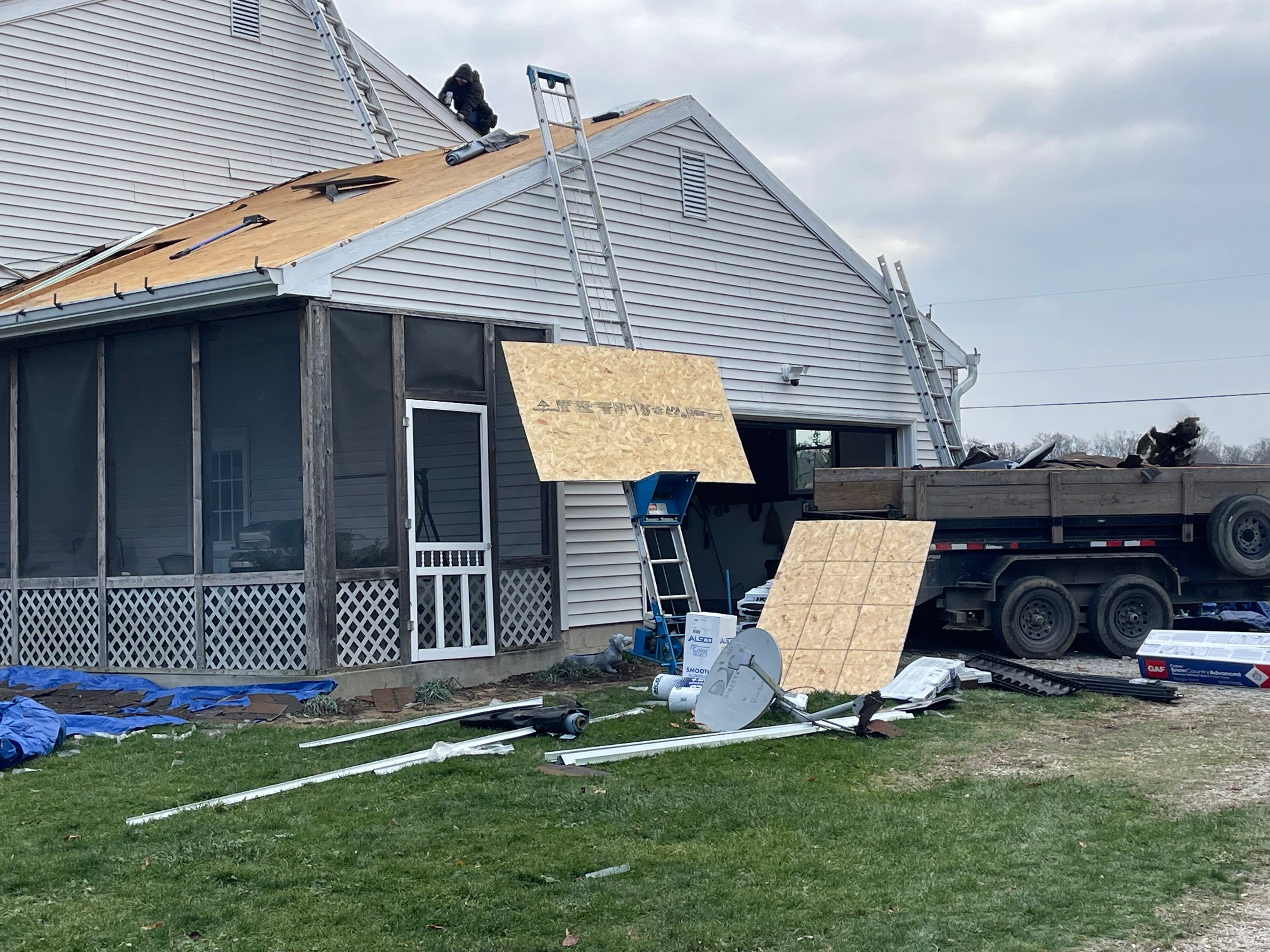 Ready for Solar!  Residential Roofing Installation using IKO dimensional shingles by SOS Home Ohio 
