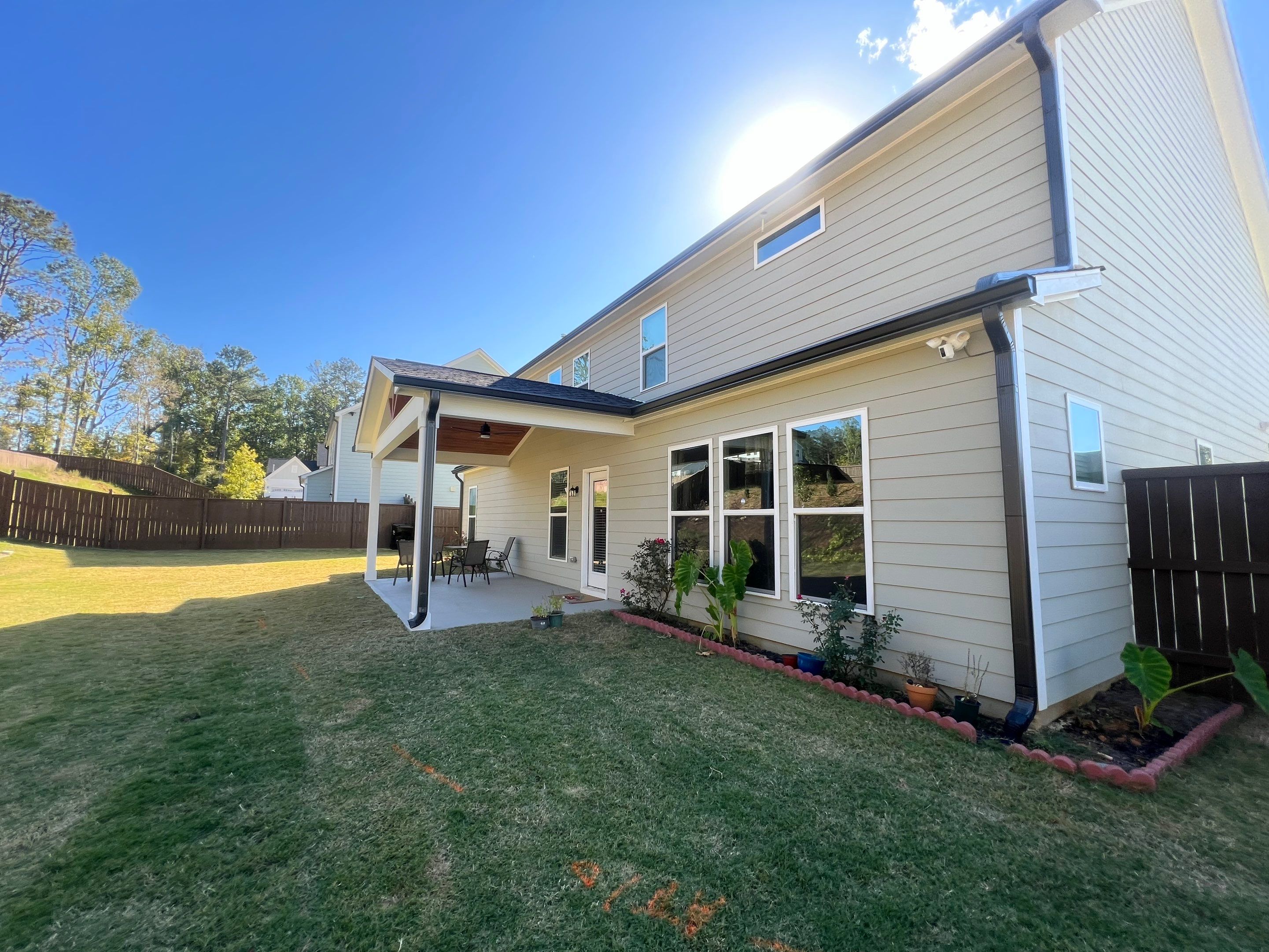 Custom Covered Porch Construction with Finished Wood Ceiling in Acworth by Swift Home Renovations