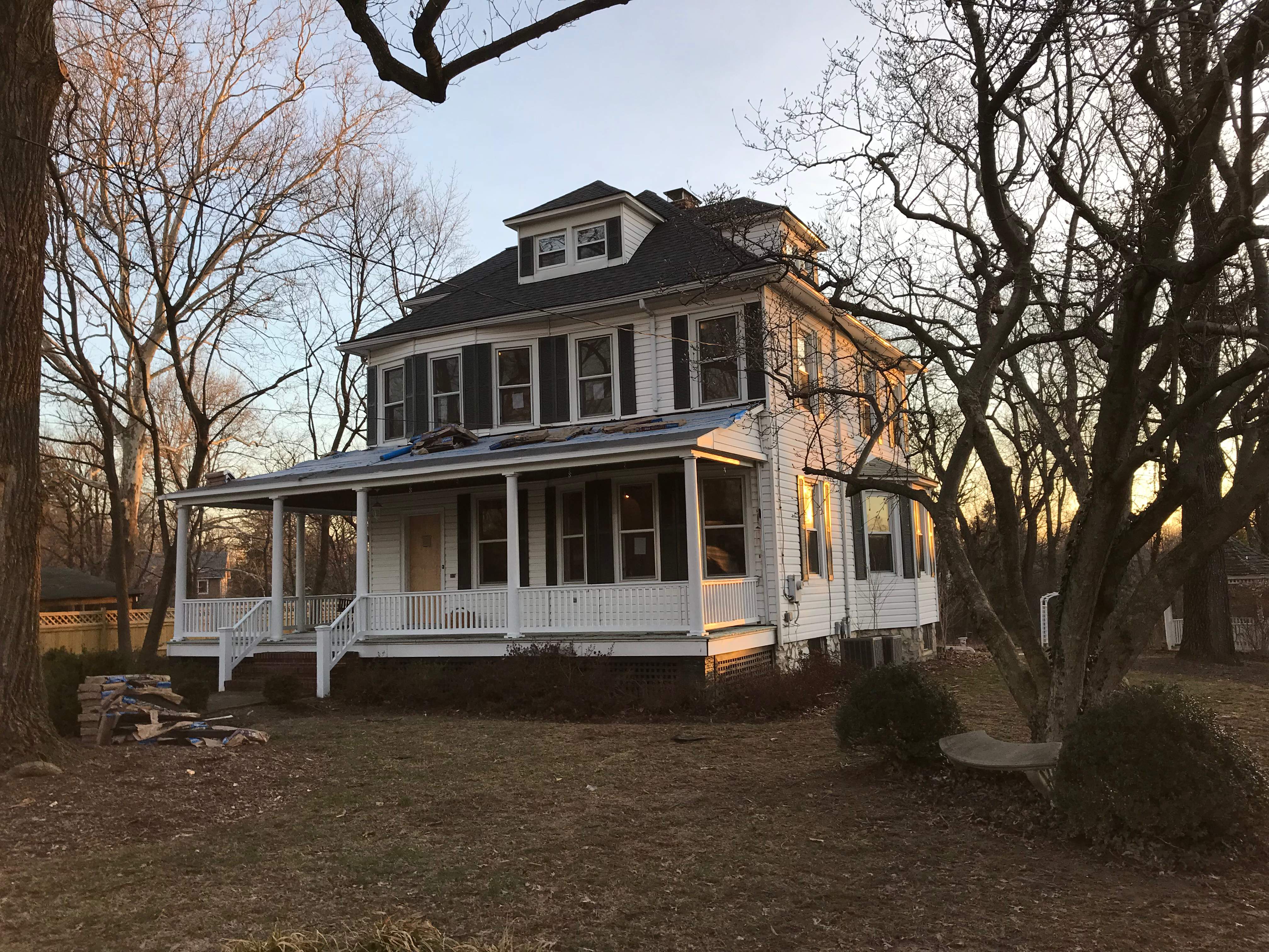 Residential Roofing Installation using Max Def Pewterwood by Alpha Design Services