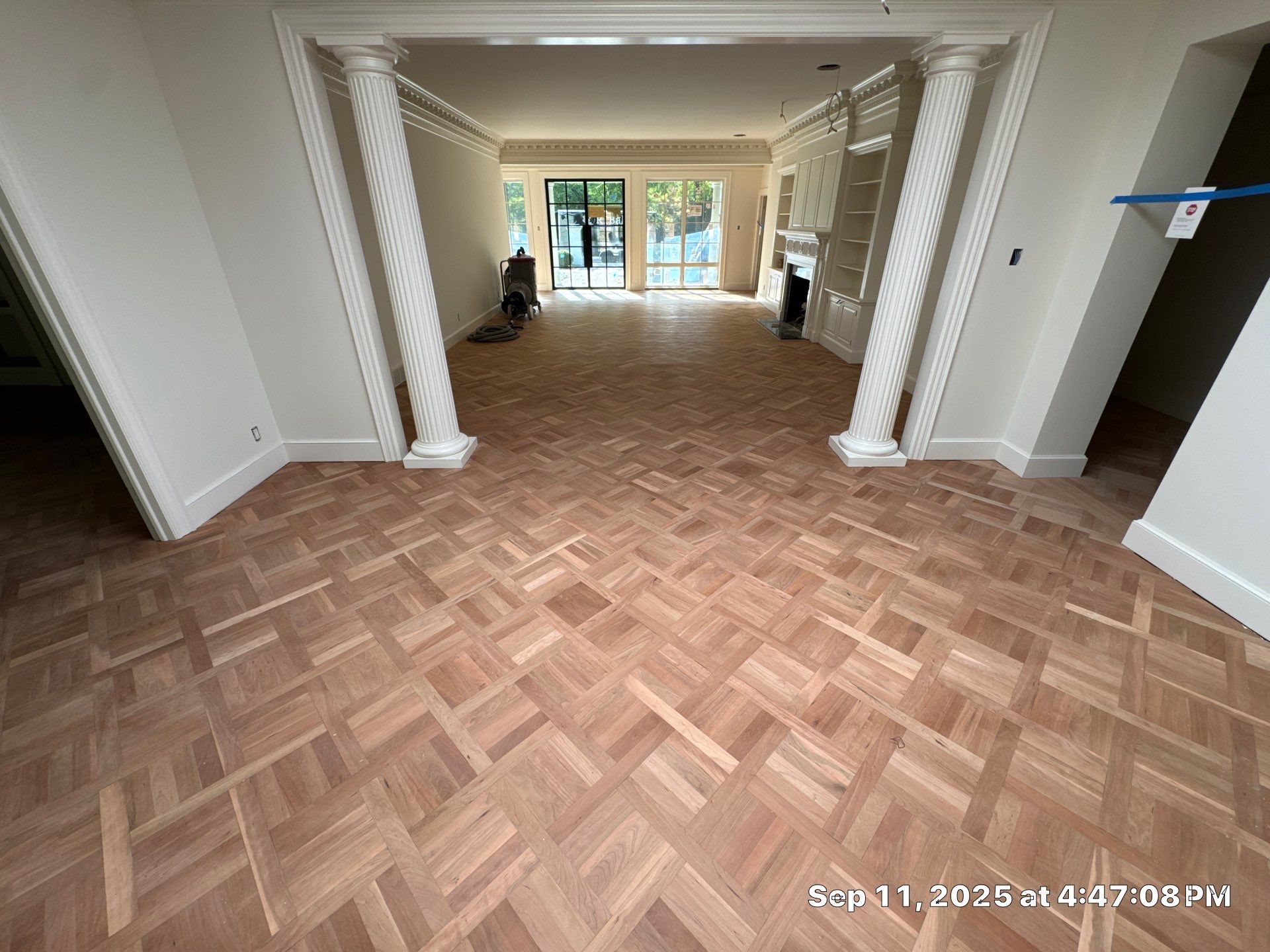 BEAUTIFUL PATTERN FLOORING handcrafted and installed in East Grand Rapids! by RTBaldwin Hardwood Floors