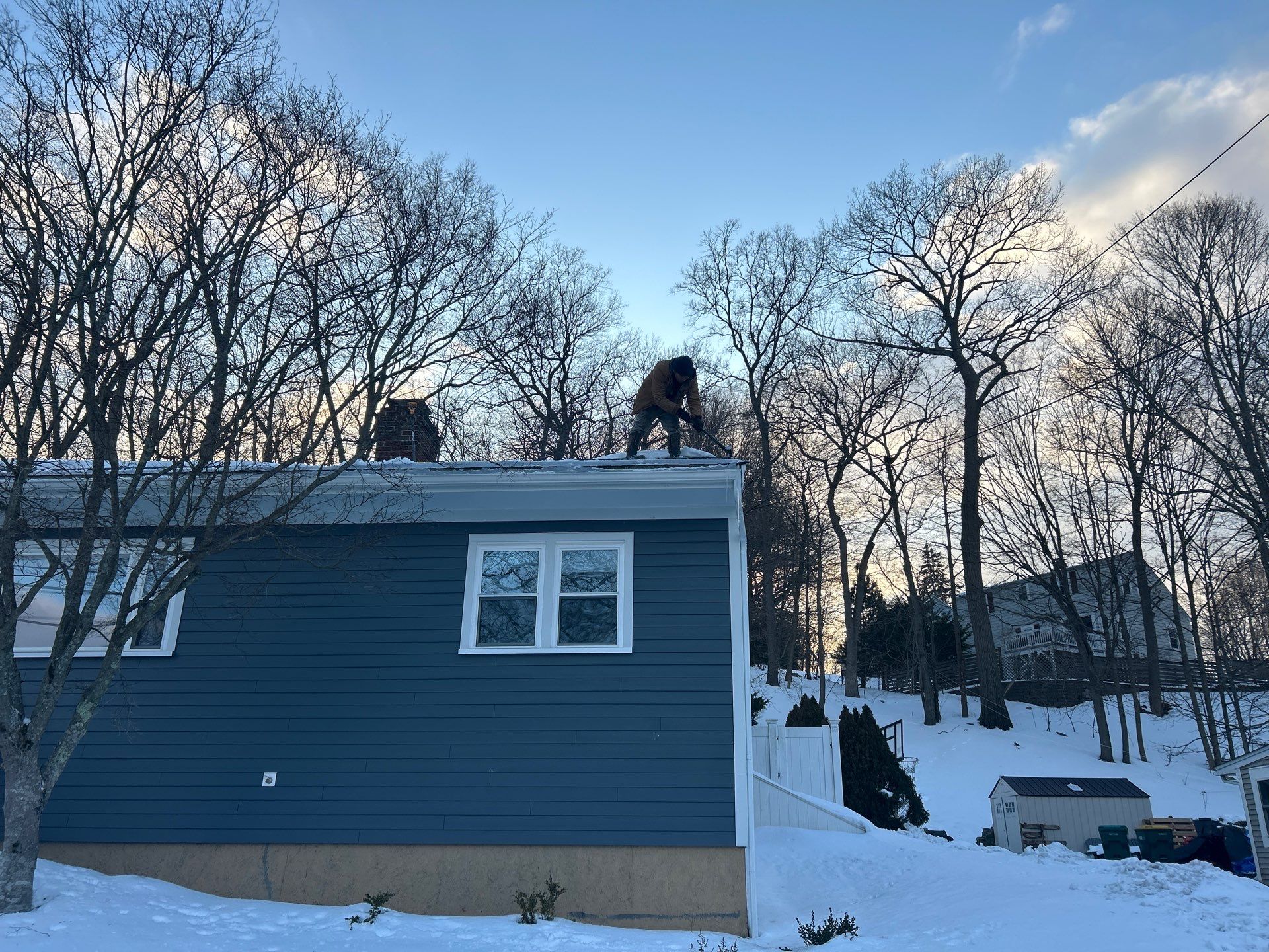Ice Dam Removal & Snow Removal in Woburn, MA by Mighty Dog Roofing of Greater Middlesex County