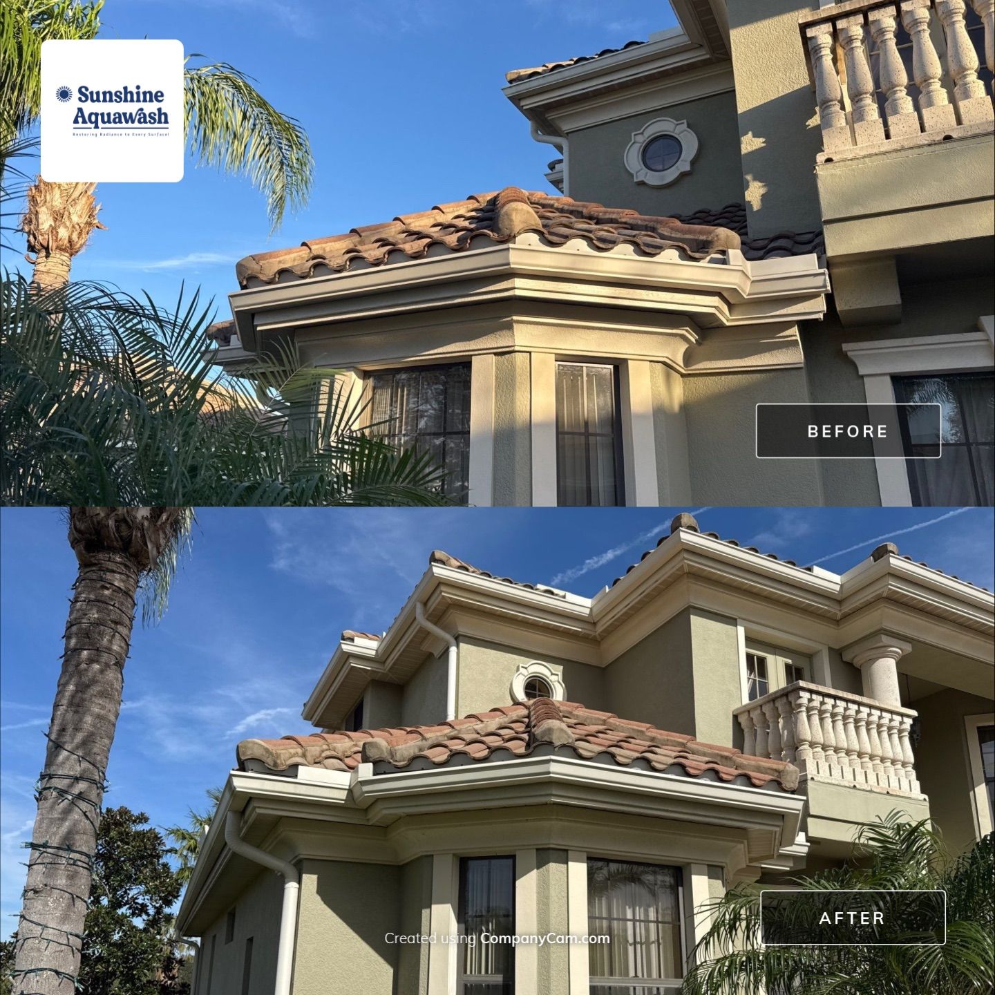 Roof Cleaning & Pool Deck Cleaning! Winding River, Bradenton, FL by Sunshine AquaWash