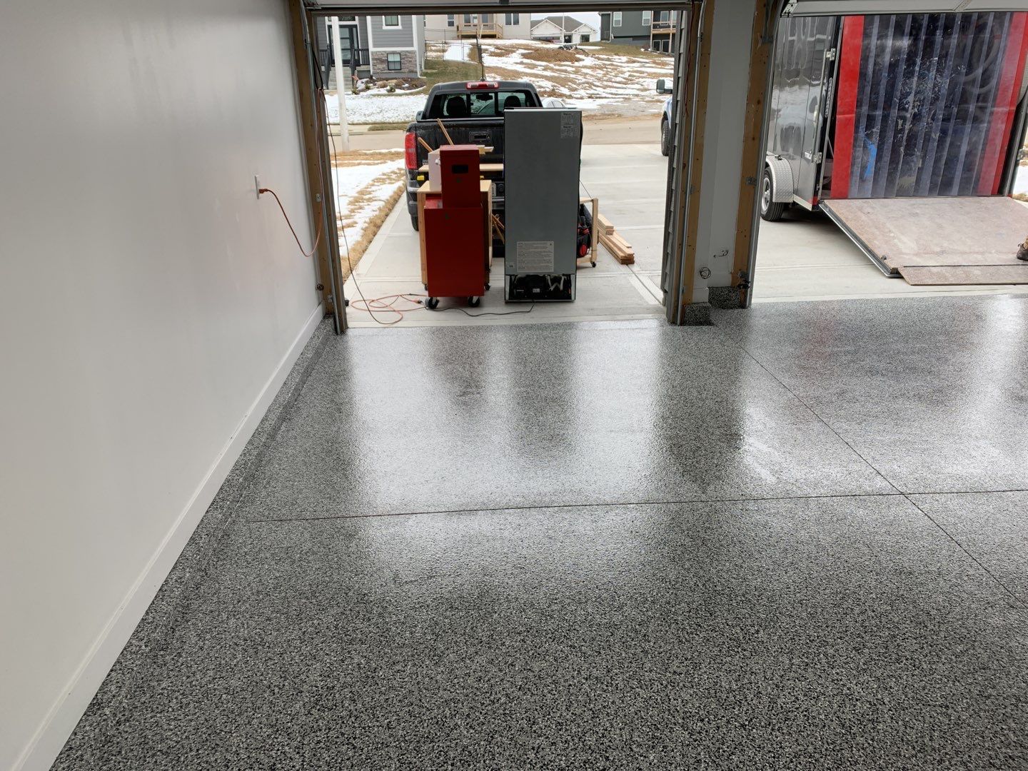 Garage using Domino  by Select Painting, Coatings & Garage Cabinets