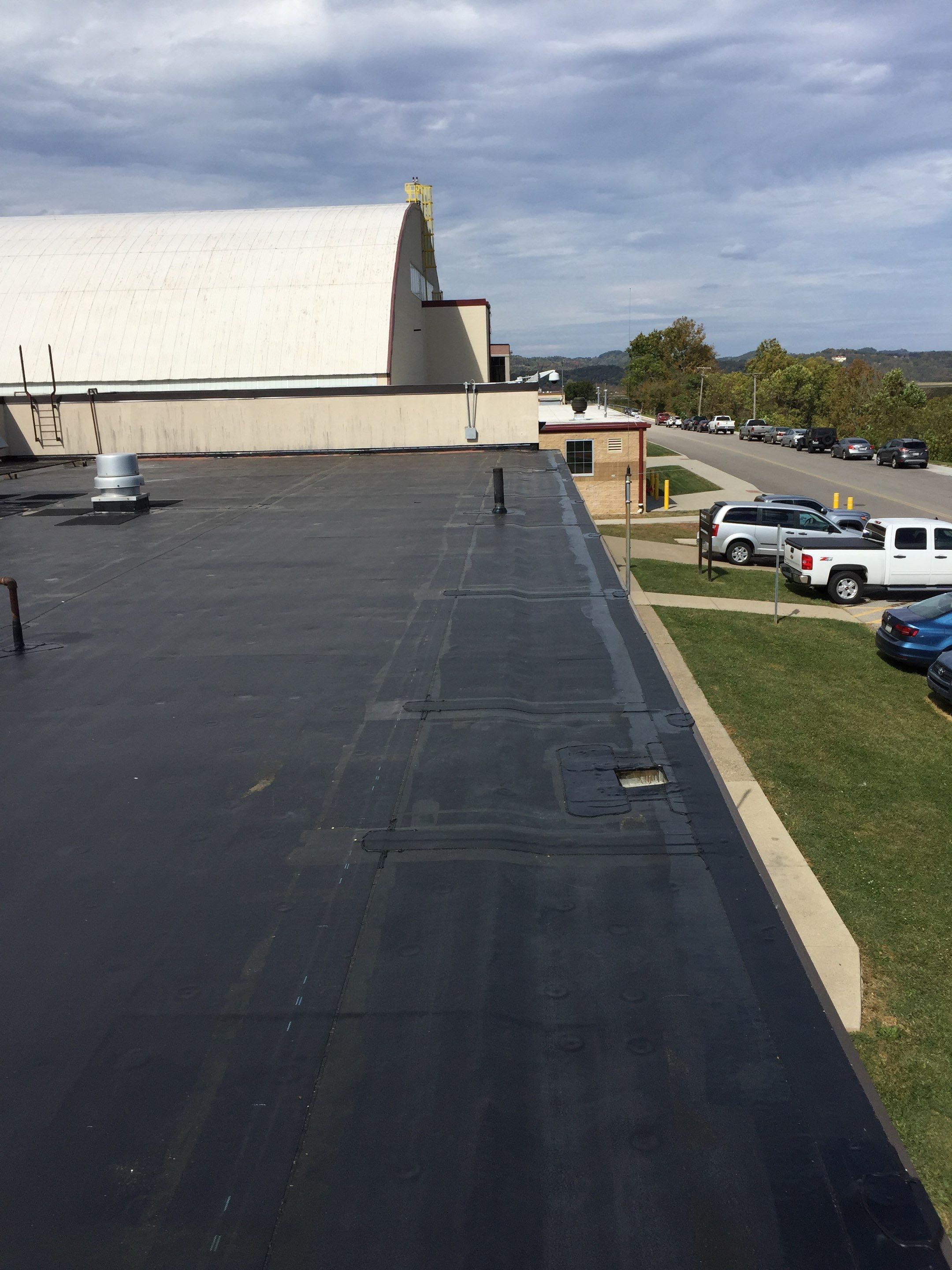 Commercial Rubber Roofing  using Carlisle Rubber Roofing System by Secure Construction Company Inc