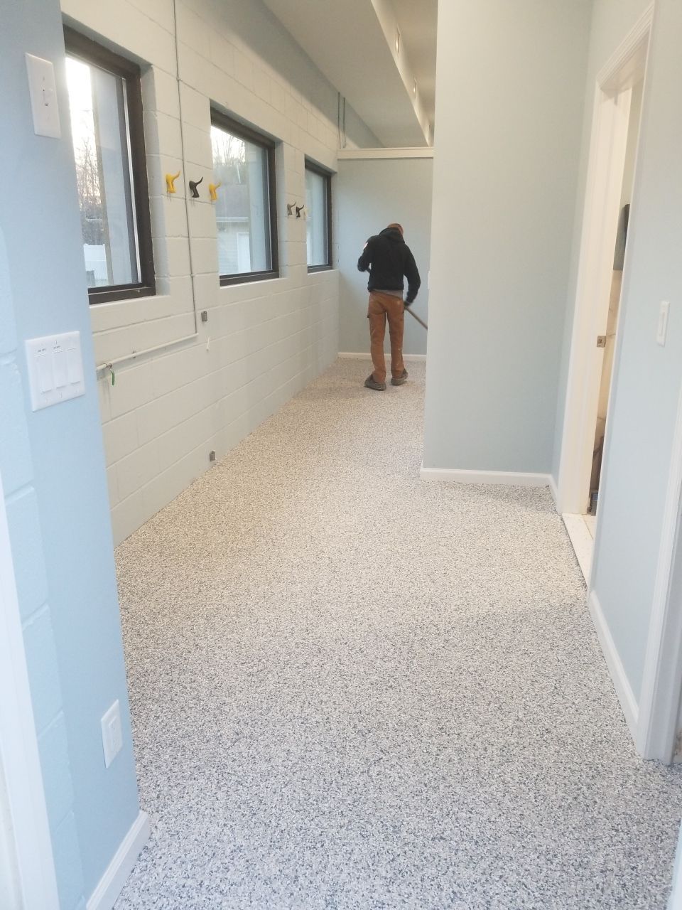 Kennel Floor Coating and Wall Painting using Penntek by Spectrum Painting, LLC