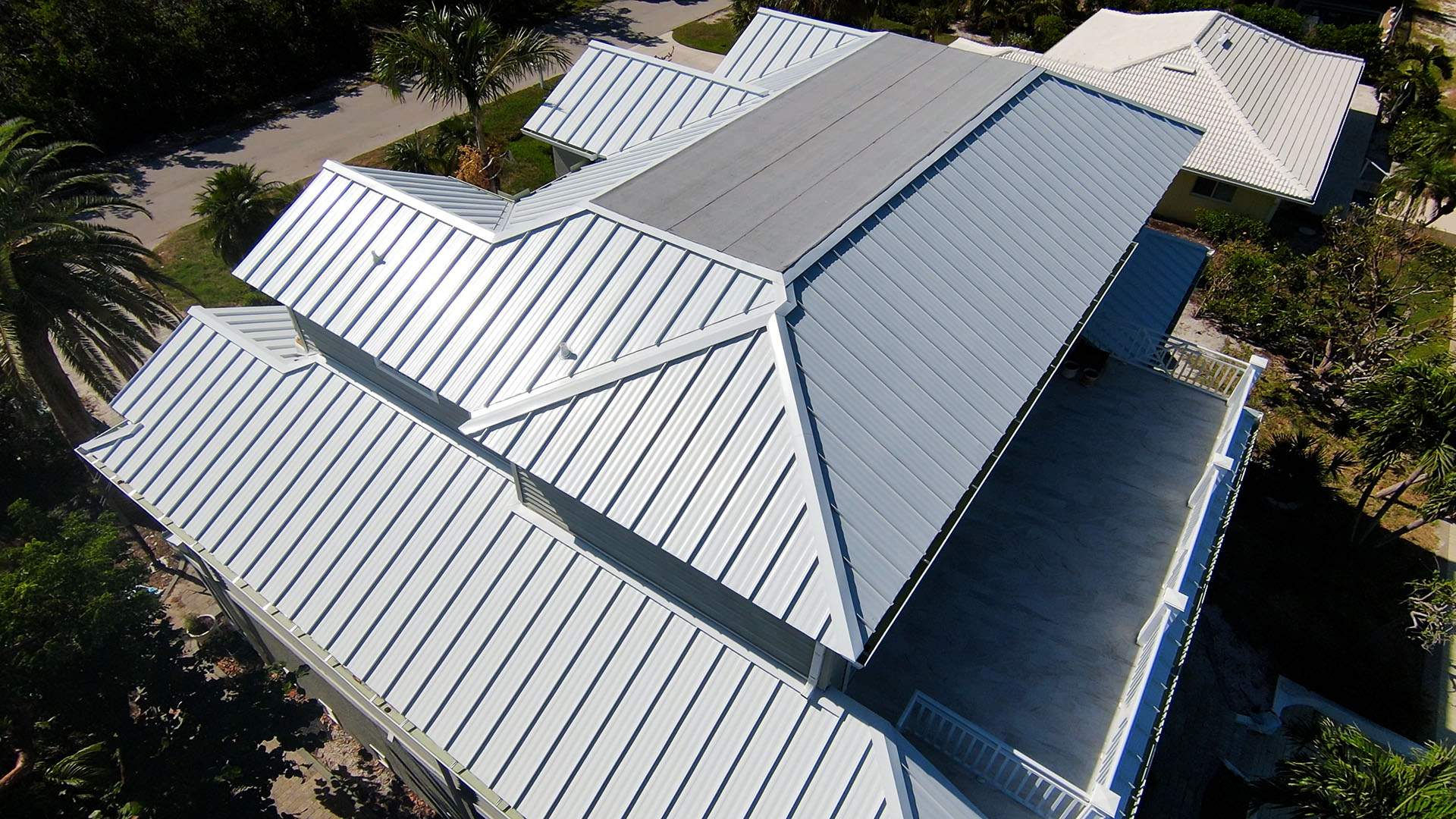 Sanibel Island Standing Seam Roof Replacement by Four Peaks Roofing
