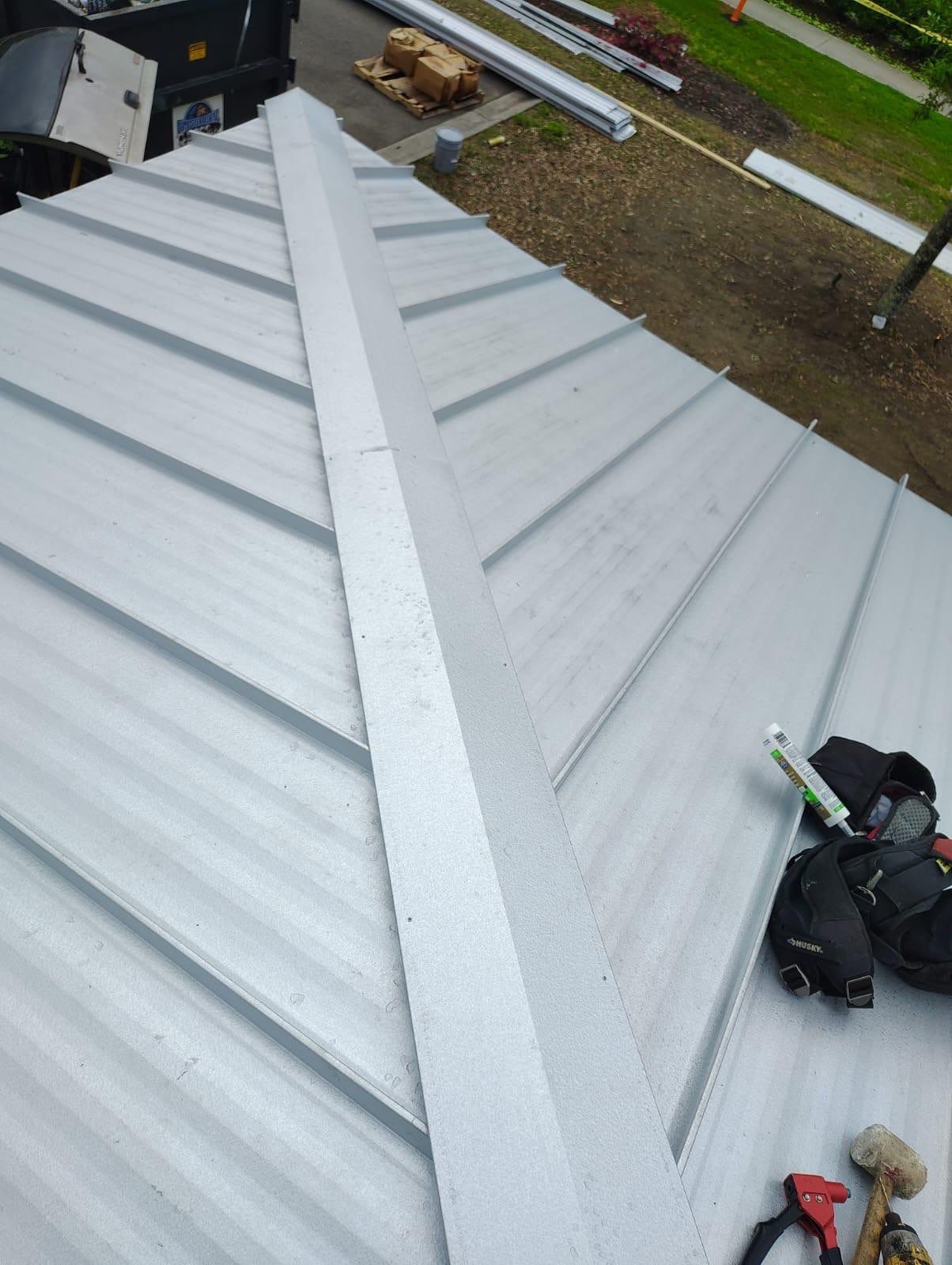 Arctic White Standing Seam by Reimagine Roofing