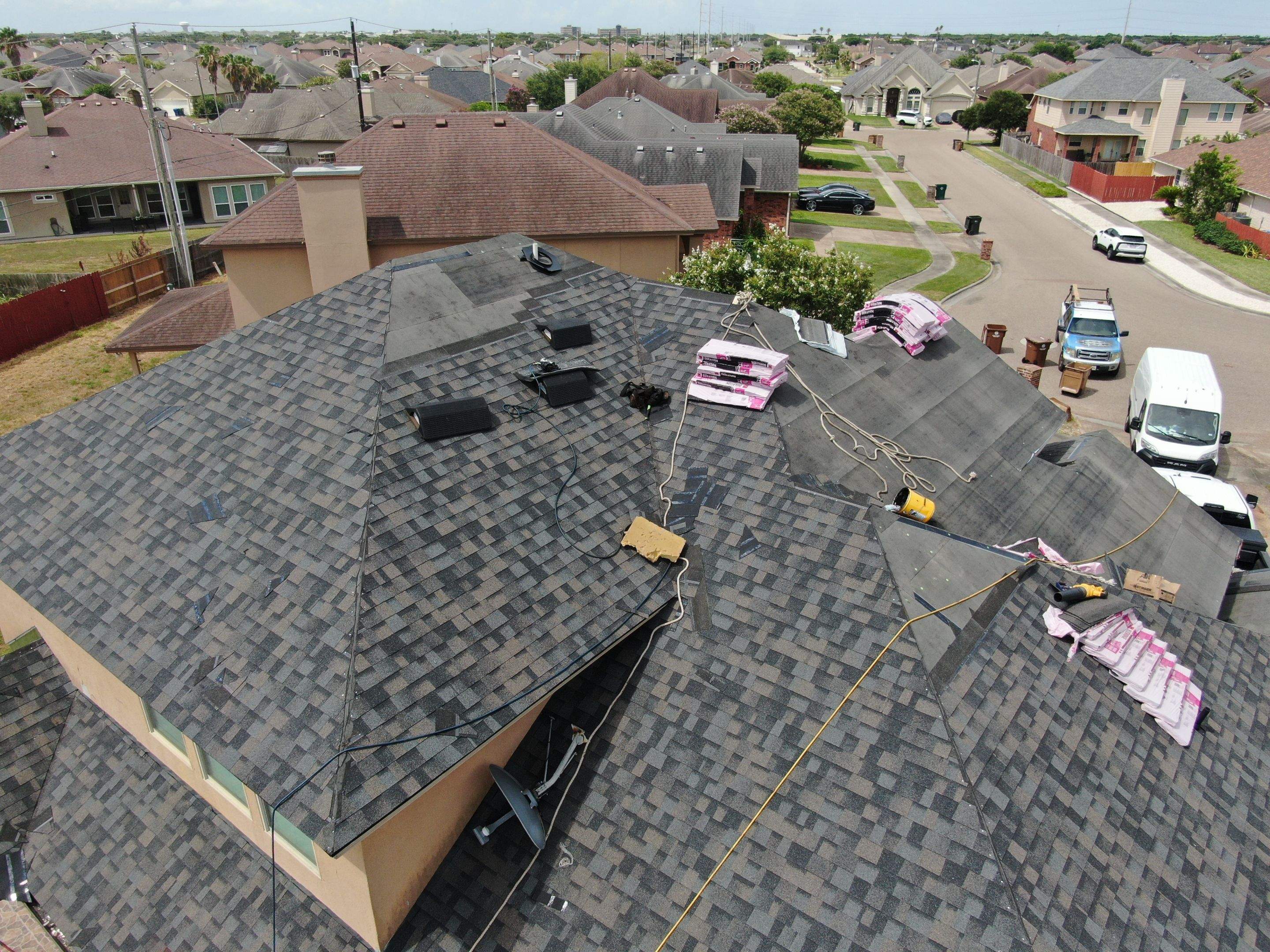Flashing Stucco above the Roof by Bayfront Roofing and Construction
