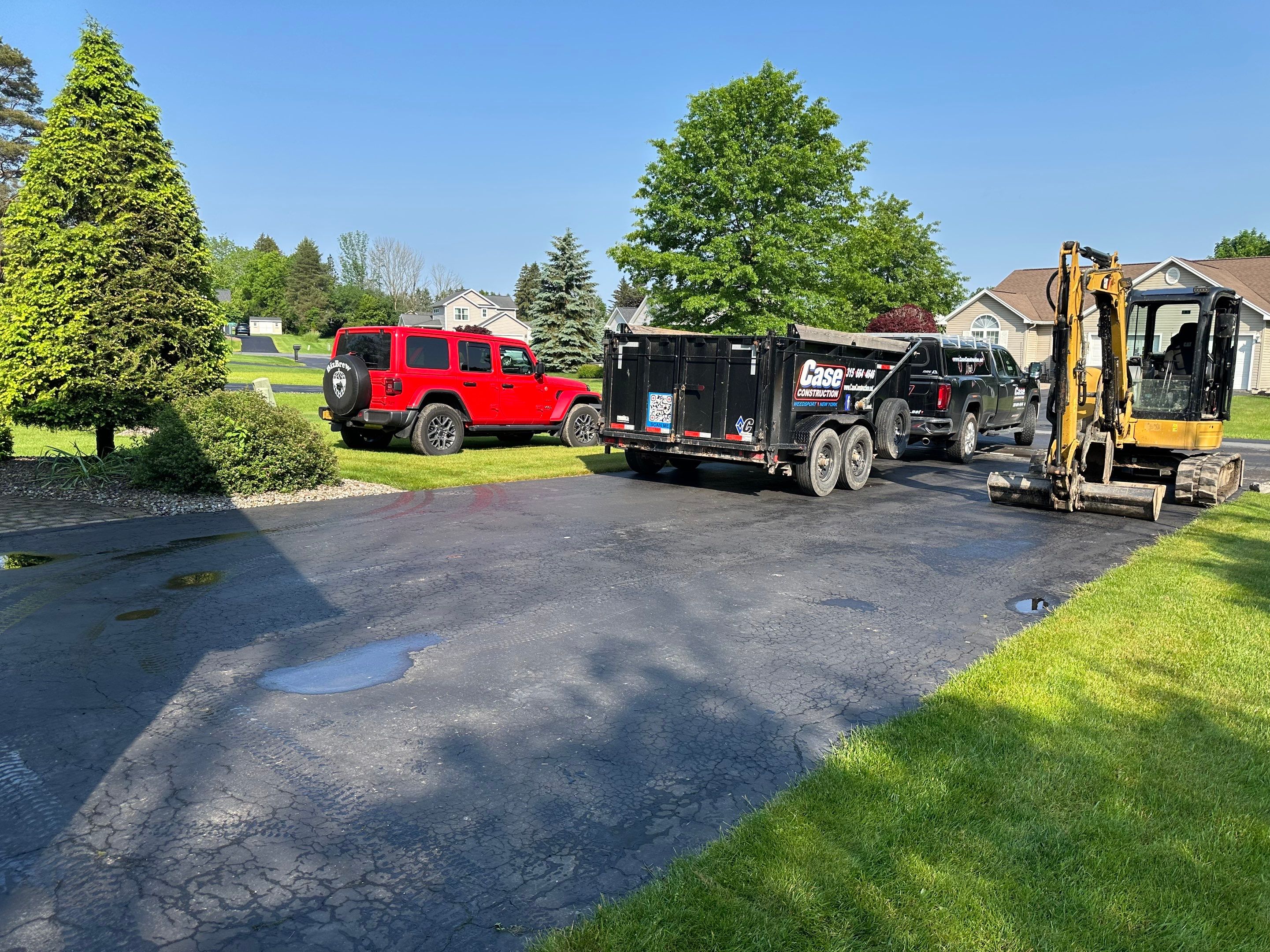 Asphalt Driveway Prep by Case Construction