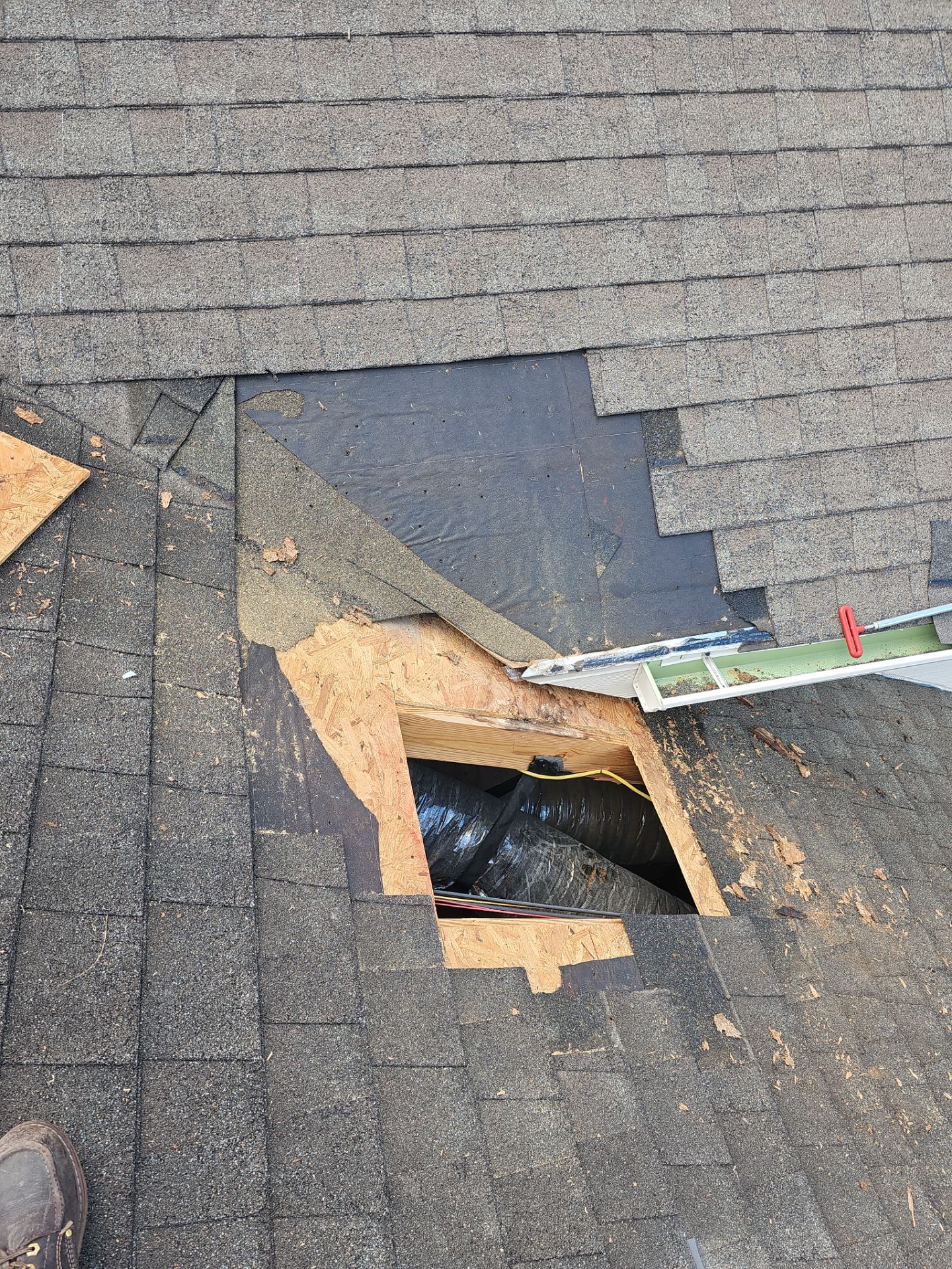 Hail Damage using Owen's Corning Duration (Lifetime) Shingles by Roof Repair Company