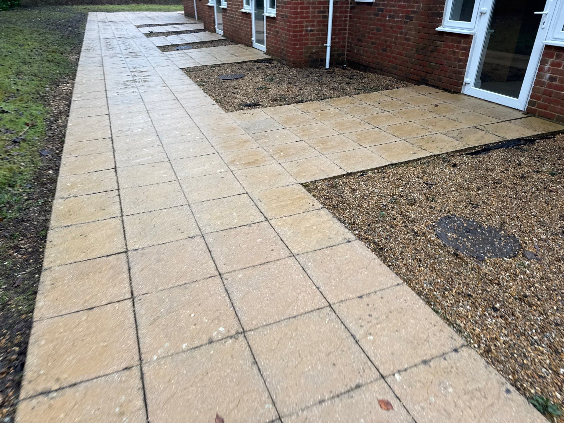 Care Home Roof and Walk Ways clean by Ges Exterior Cleaning ltd