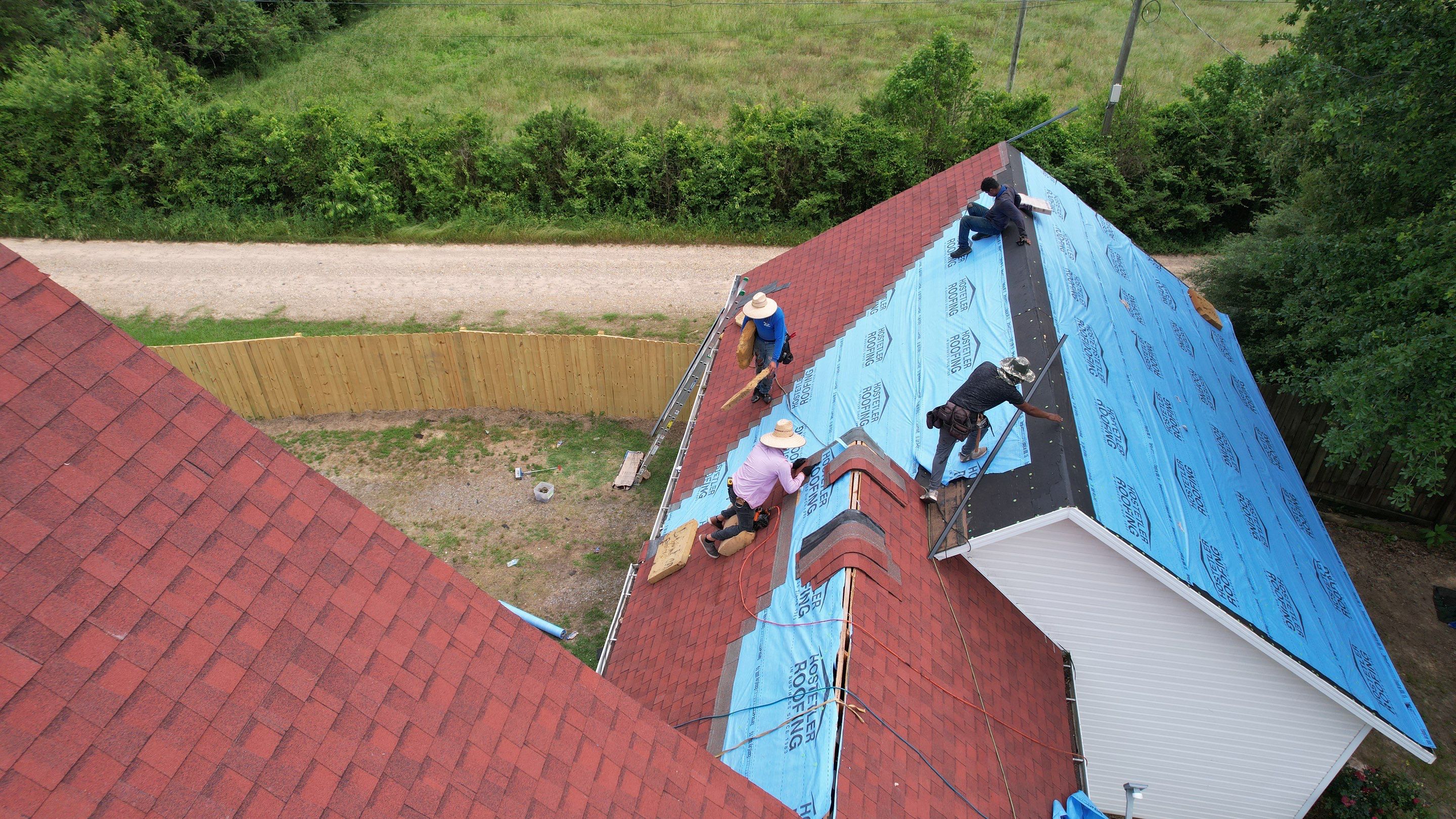 Residential Roofing Installation using GAF Timberline HDZ by Hostetler Roofing