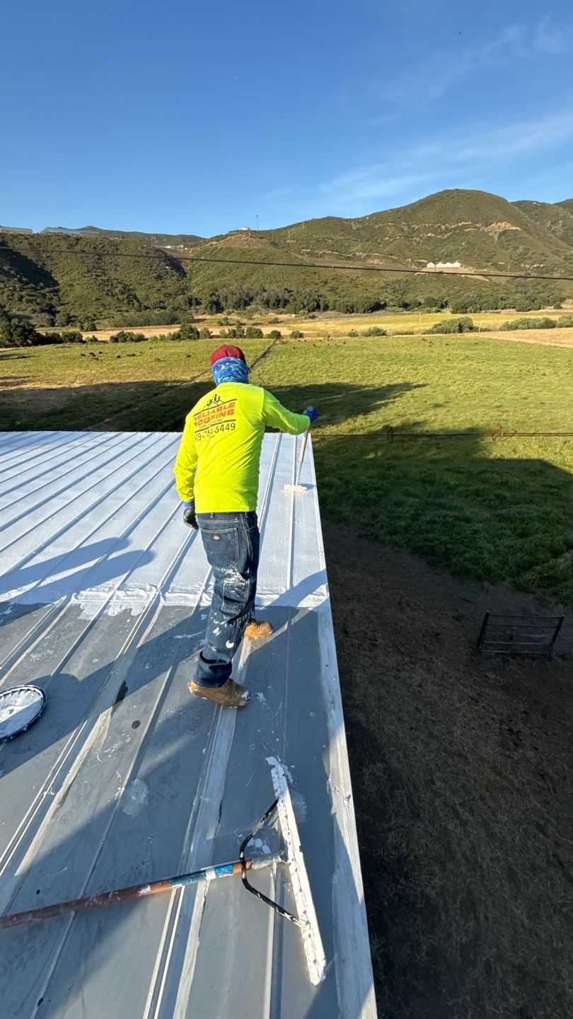 Metal Roof Silicone Coating and Structural Repair in San Ysabel by Reliable Roofing San Diego Inc.