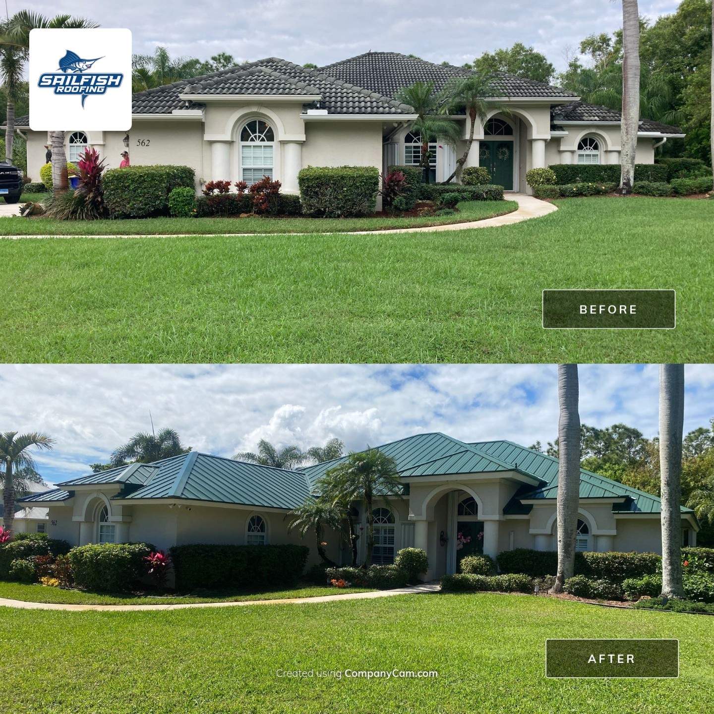 Kynar (Color Coated) Standing Seam Metal Roof Replacement by Sailfish Roofing
