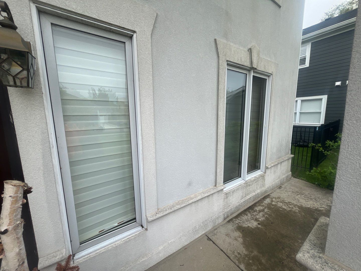 dryvit using Algaecide, soft wash soap by Northern Power Washing LLC.