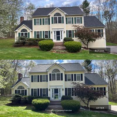 Roof Replacement, Shutter Upgrade & Siding Repairs Near North Road in Brentwood, NH