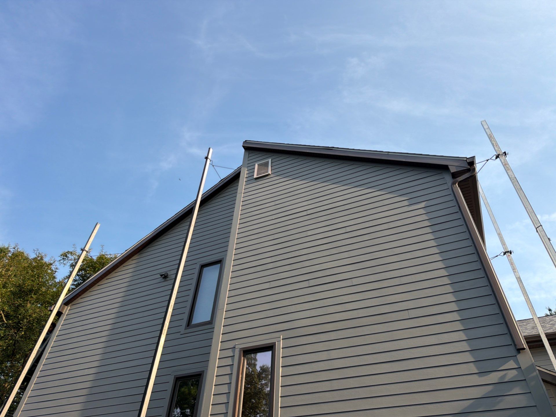 James Hardie Lap & Board and Batten in Aged Pewter at Allison Park by Ideal Siding Pittsburgh