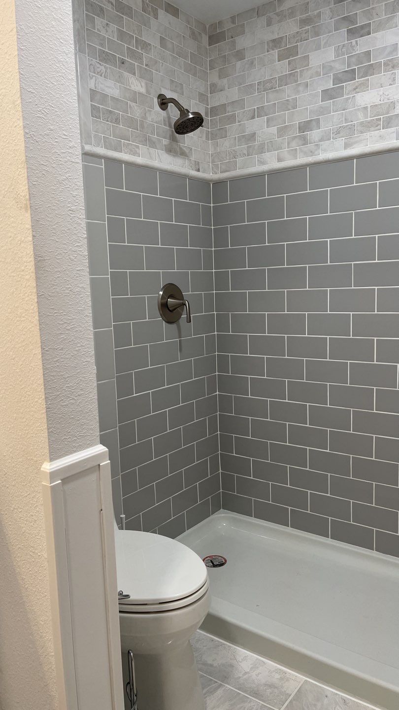 Full Bathroom Remodel by First United Roofing & Construction