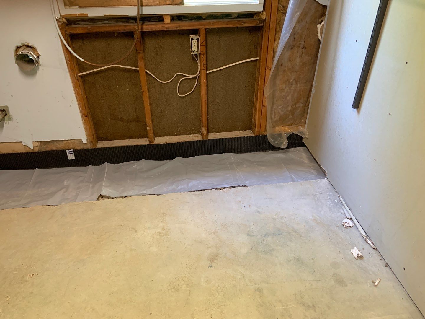 Correcting an Improper Installation for Alan in Chanhassen by Waterproofing Northeast