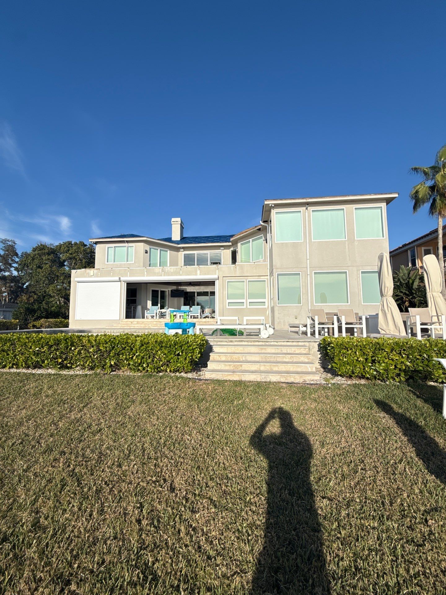 Soffit and Fascia Installation and black seamless gutters in Sarasota FL by Gutter Professors