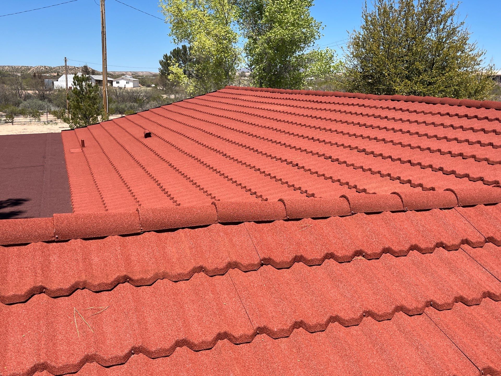 Terra Cotta Stone Coated Steel by Reimagine Roofing
