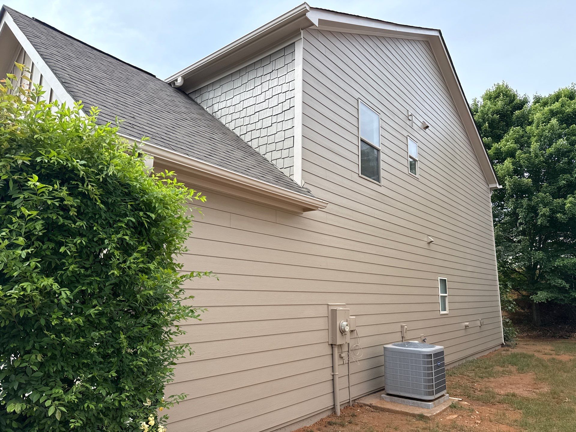 Acworth, GA Partial Siding Replacement using James Hardie Lap Siding by Nelson Exteriors 