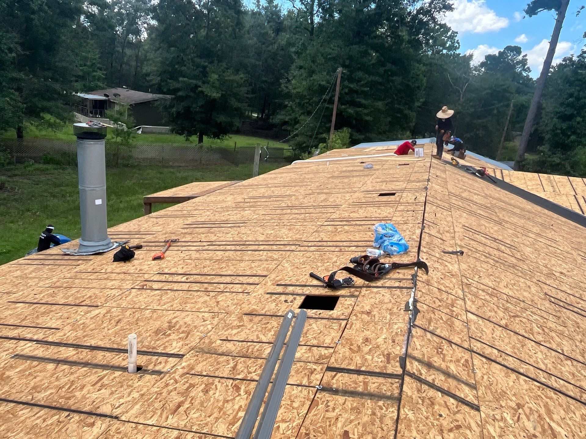 Residential Roofing Installation using Owen's Corning Duration (Lifetime) Shingles by Roof Repair Company