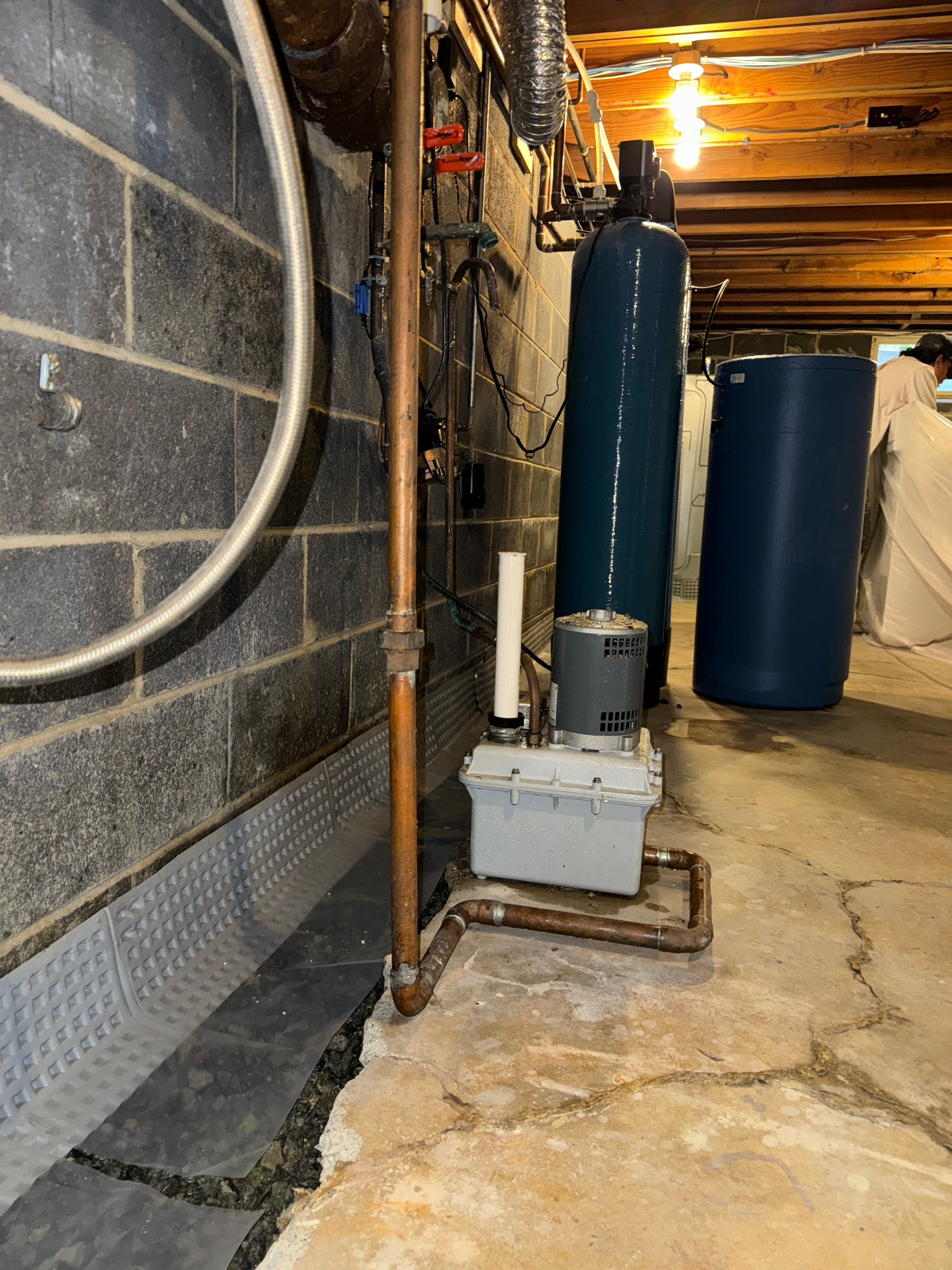Interior French Drain in Bernardsville NJ by Pure Service Pro, LLC 