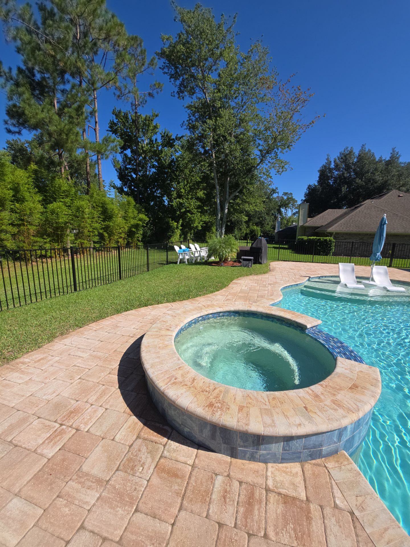 Pool Pavers using Concrete Sealant by DuraSeal