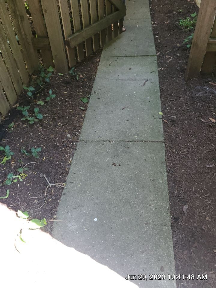 natural stone cleaning using Algaecide, soft wash soap by Northern Power Washing LLC.