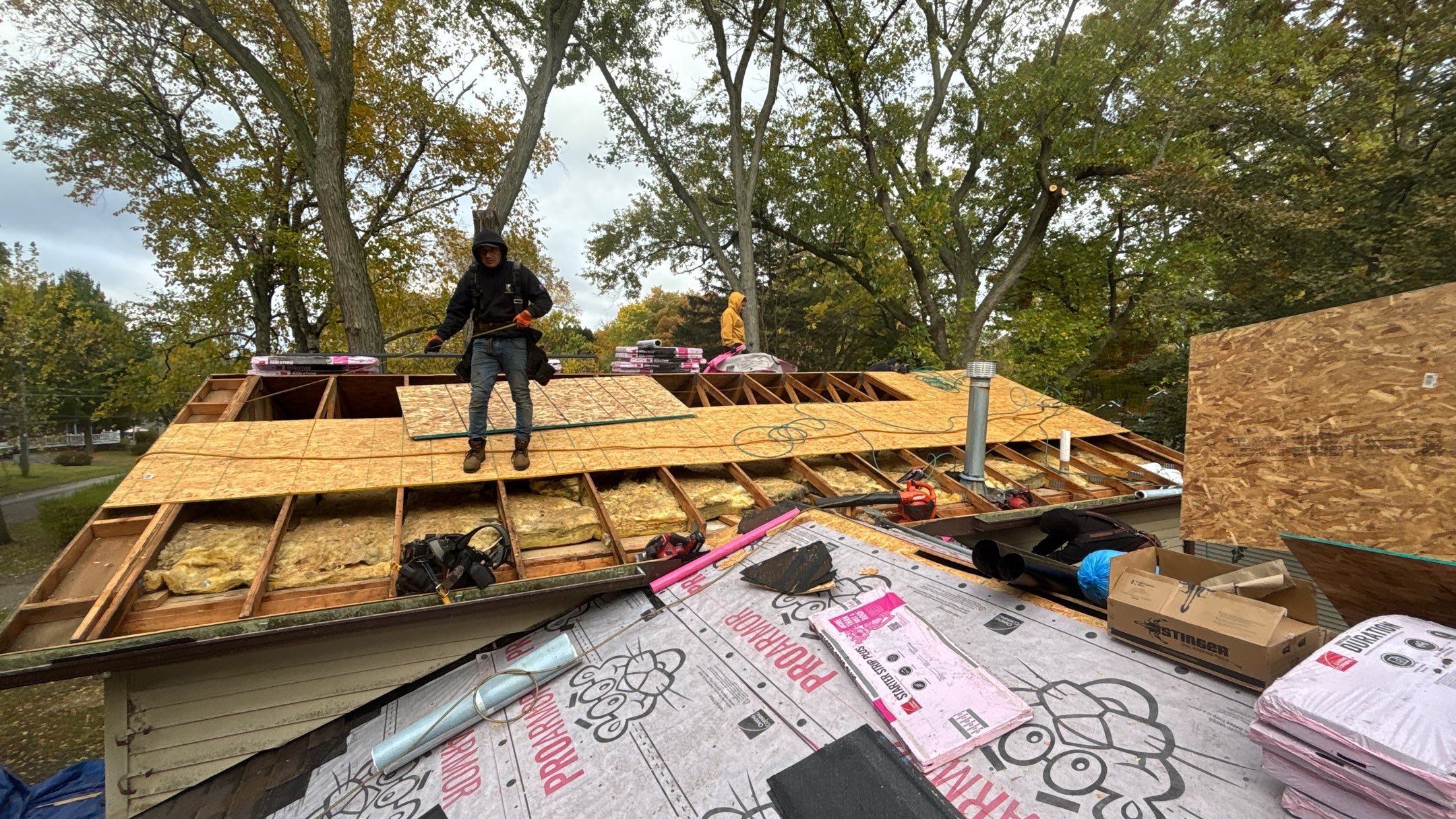 Roof Replacement using Owens Corning Teak by 180 Contractors