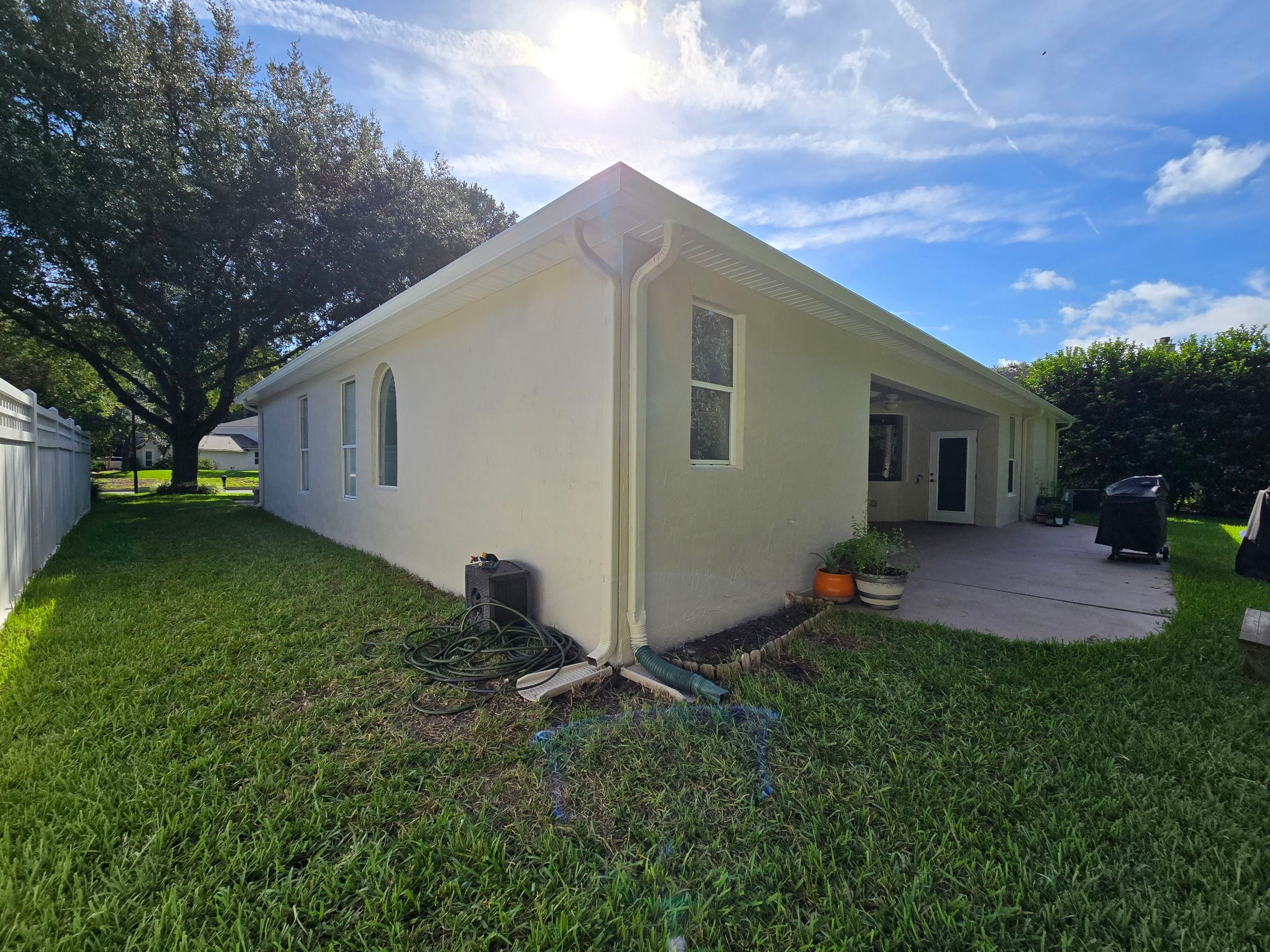 Stucco Exterior Painting & Extensive Prep in East Hampton | Jacksonville, FL 32256 by A New Leaf Painting, LLC