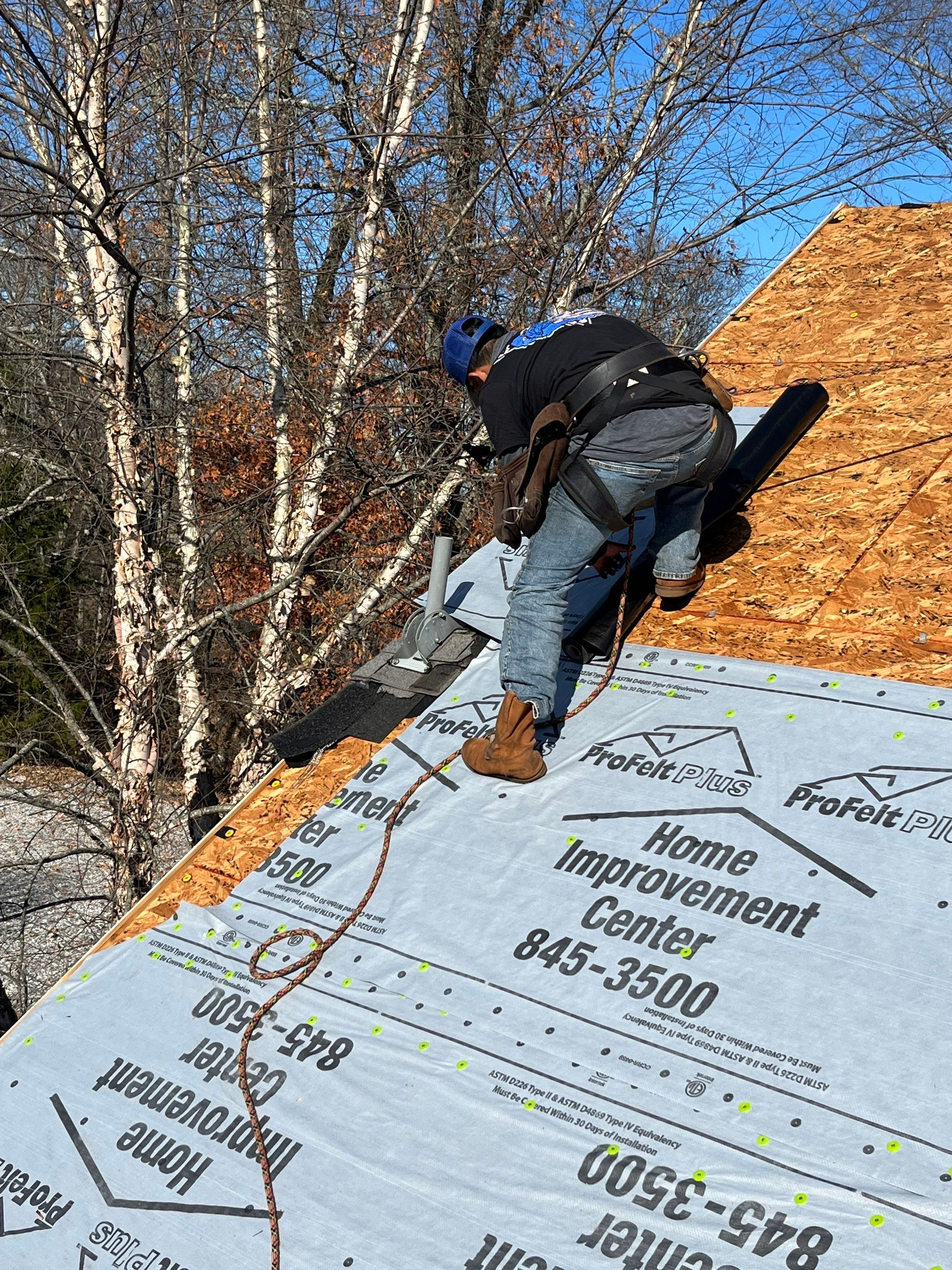 Residential Roofing Repair using CertainTeed XT25: Moire Black by Hostetler Roofing