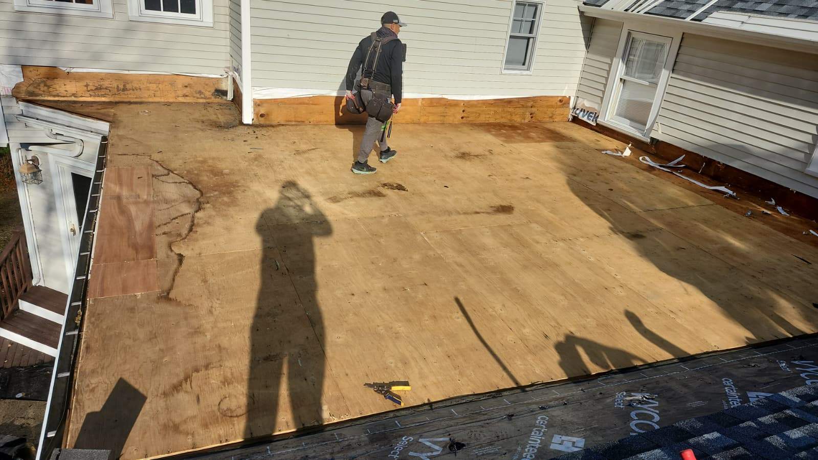 Flat Roof EPDM Replacement by Mighty Dog Roofing of Greater Middlesex County