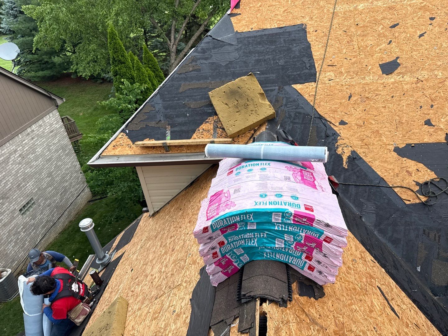 Roof Replacement using Owens Corning Duration Flex by 180 Contractors
