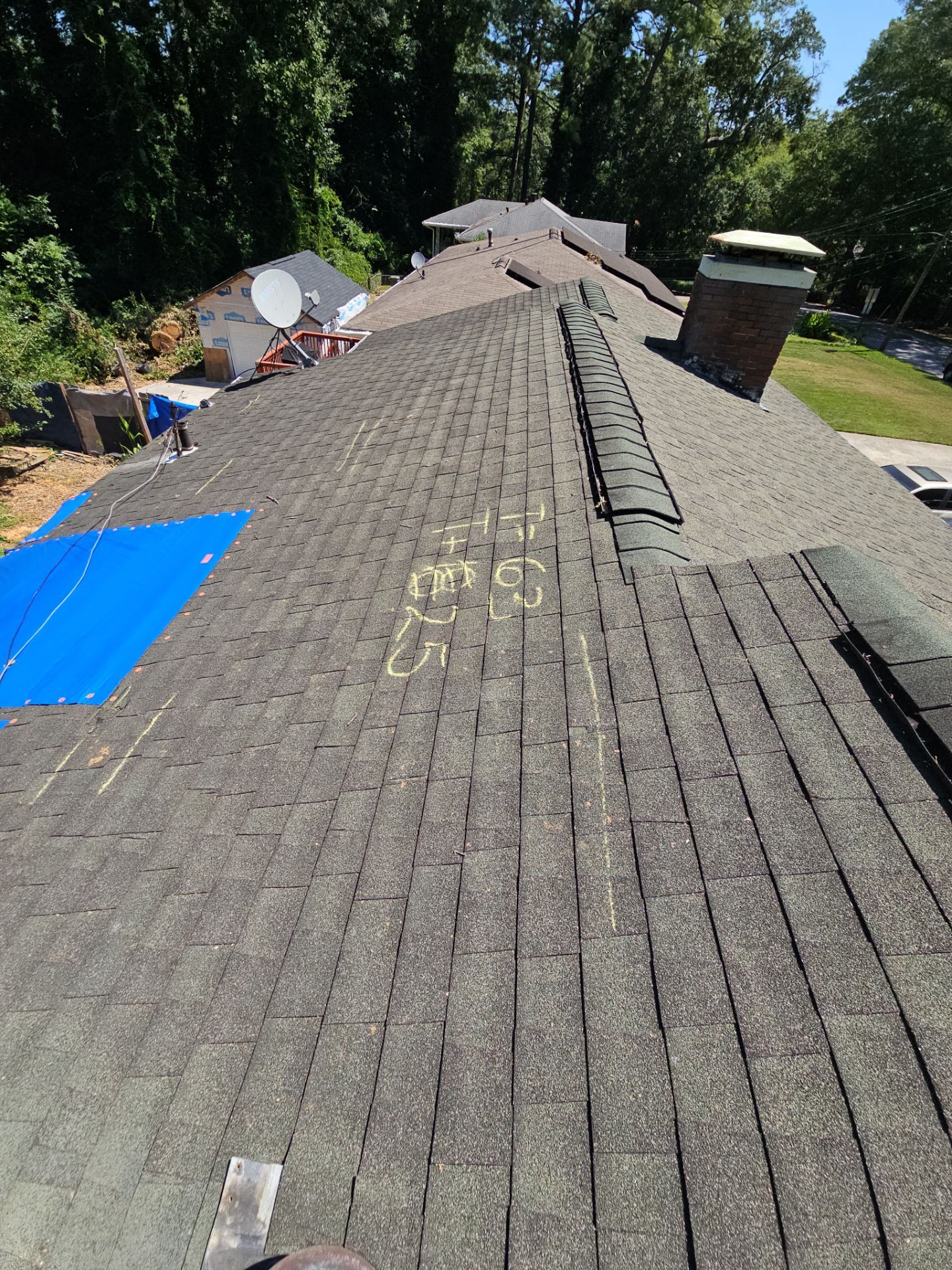Roof Repair from tree Fall by Ajayi Design and Construction 