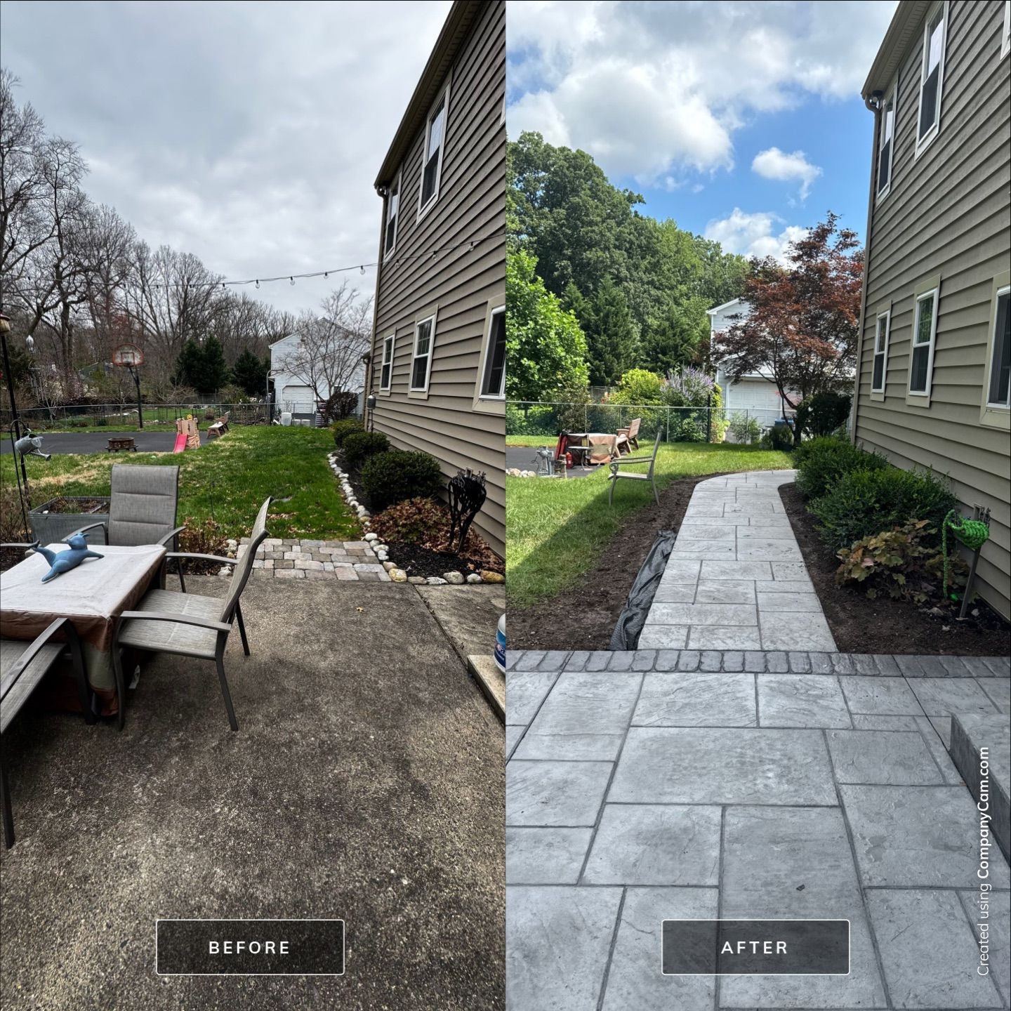 stamped concrete patio by Architectural Concrete Design