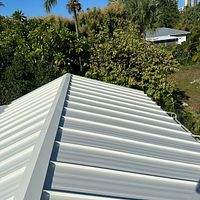 24ga 1.5" Mechanical Seam Solar White by Total Roofing System The Metal Roof Experts
