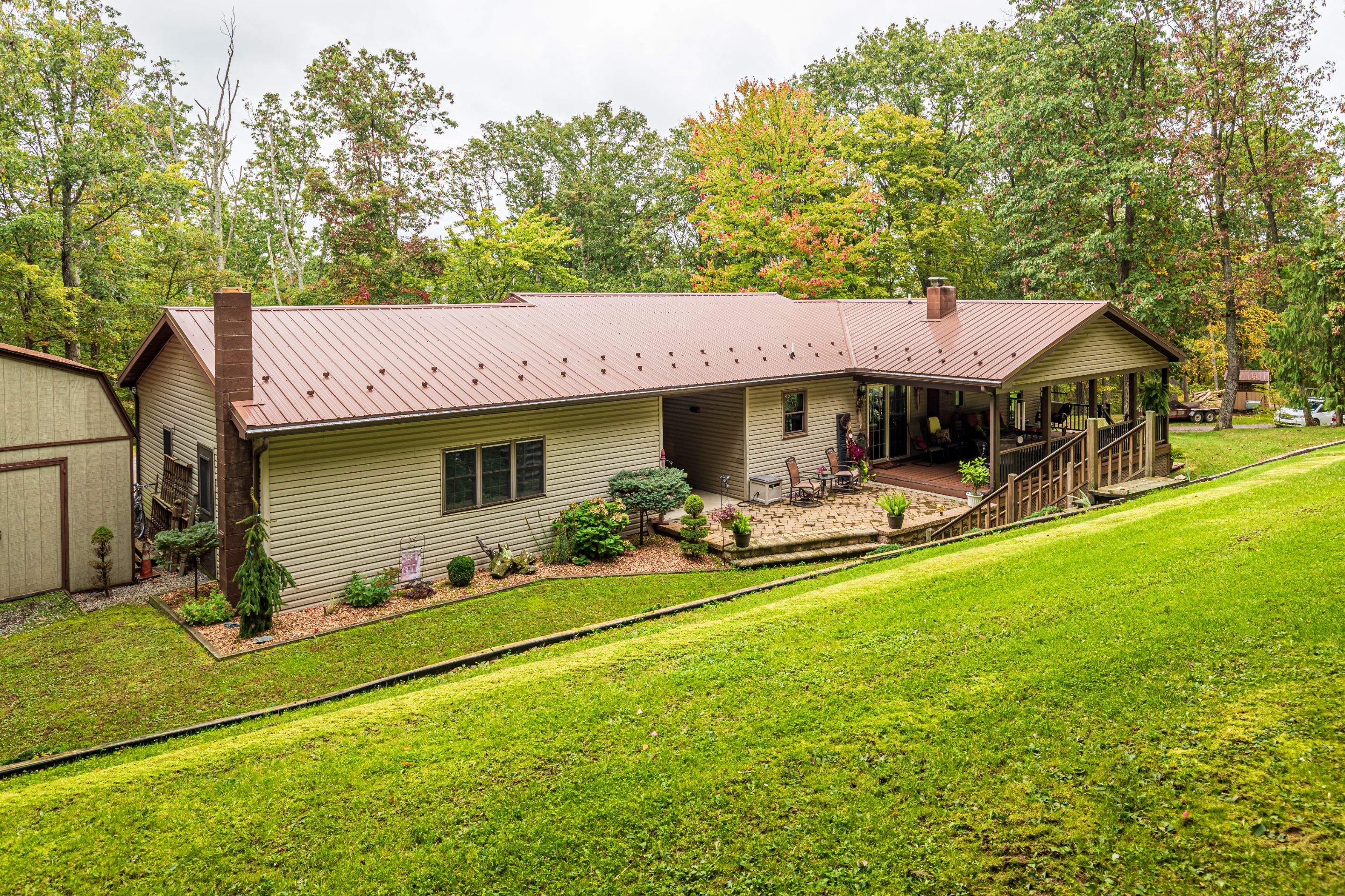 Metal Roof-brown by Esh Builders