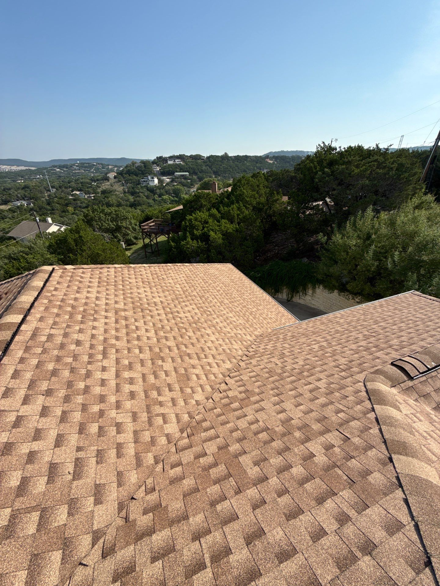 Residential Roof Replacement using GAF - HDZ - Shakewood by Action Exteriors Austin