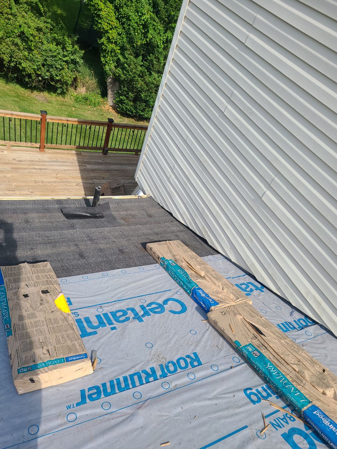 Vienna: Roof Replacement with CertainTeed Landmark Designer Shingles in Moire Black by RM Banning, Inc.
