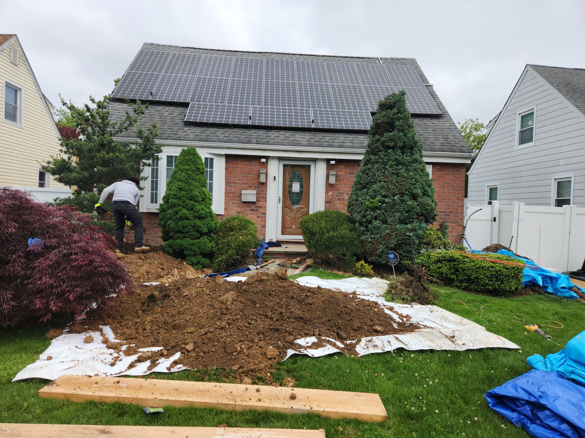 207th St, Bayside, NY  by A.M. Shield Waterproofing, Corp.