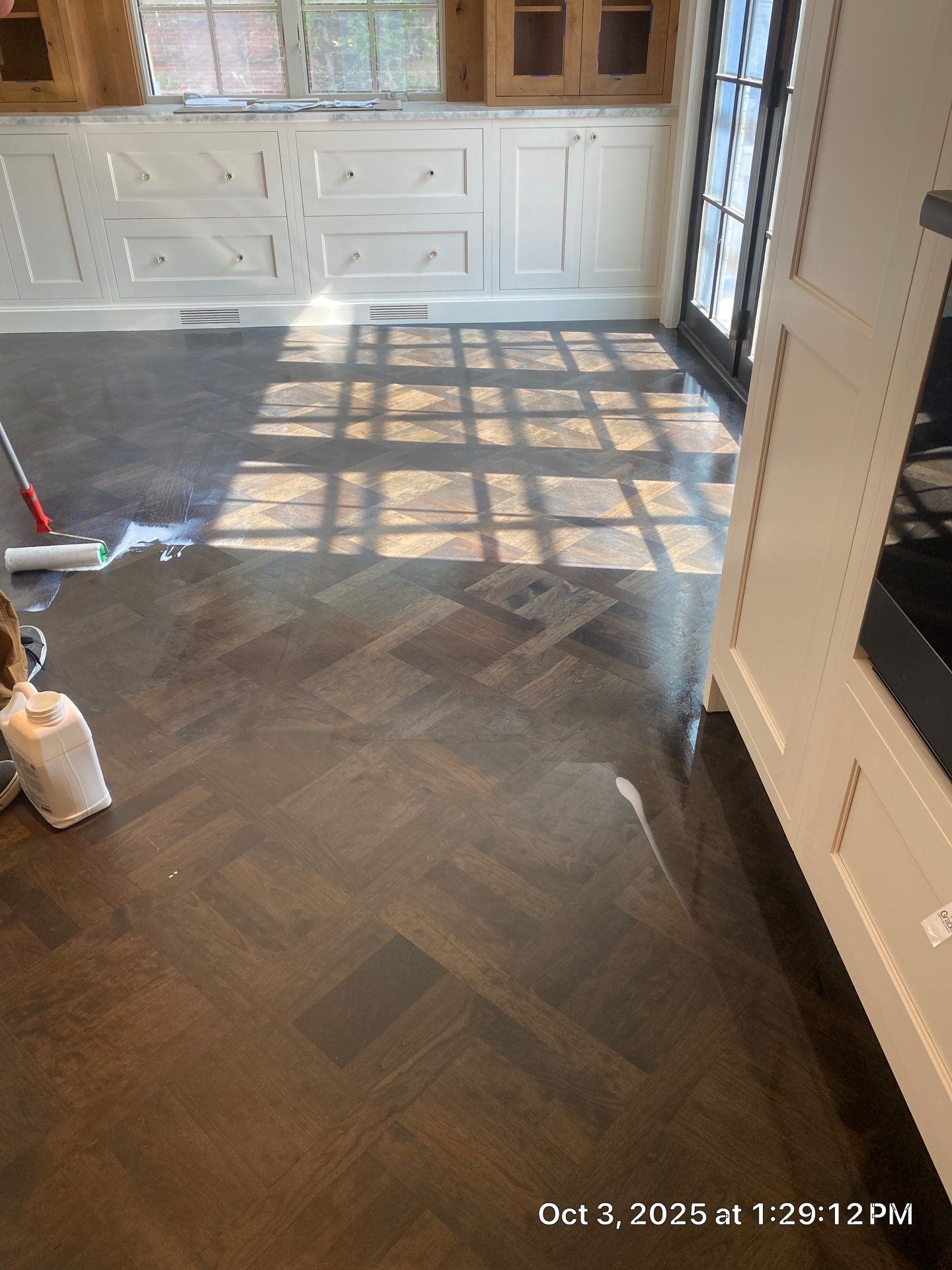 BEAUTIFUL PATTERN FLOORING handcrafted and installed in East Grand Rapids! by RTBaldwin Hardwood Floors