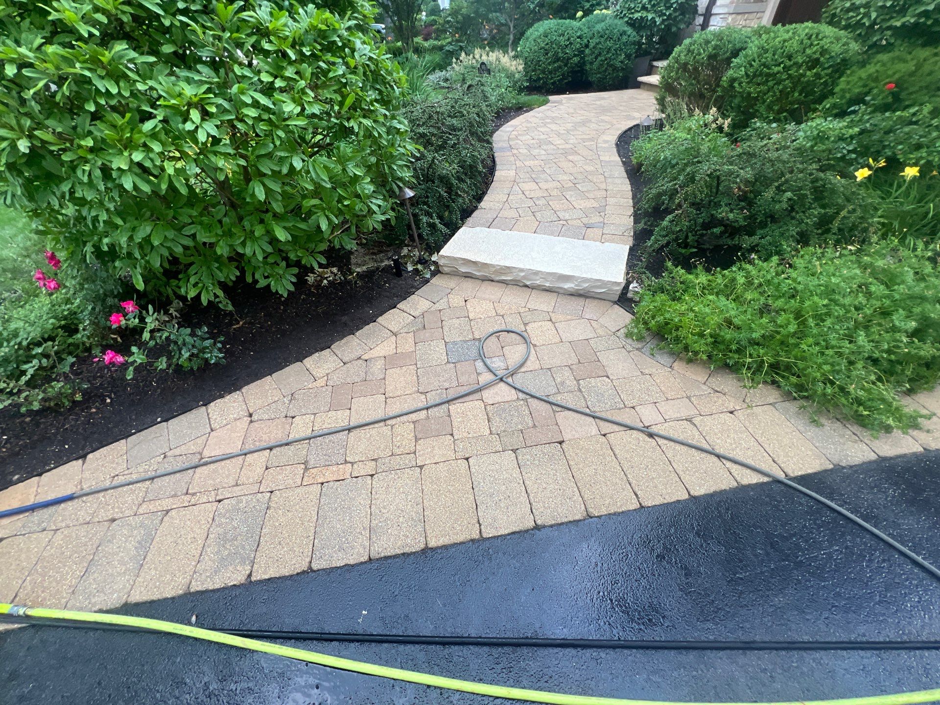 Brick paver clean, sand and seal.  using surebond SB-8700 by Northern Power Washing LLC.