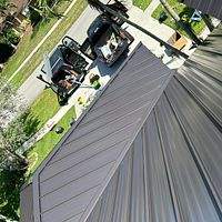 24ga 1.5" Mechanical Seam Dark Bronze   by Total Roofing System The Metal Roof Experts