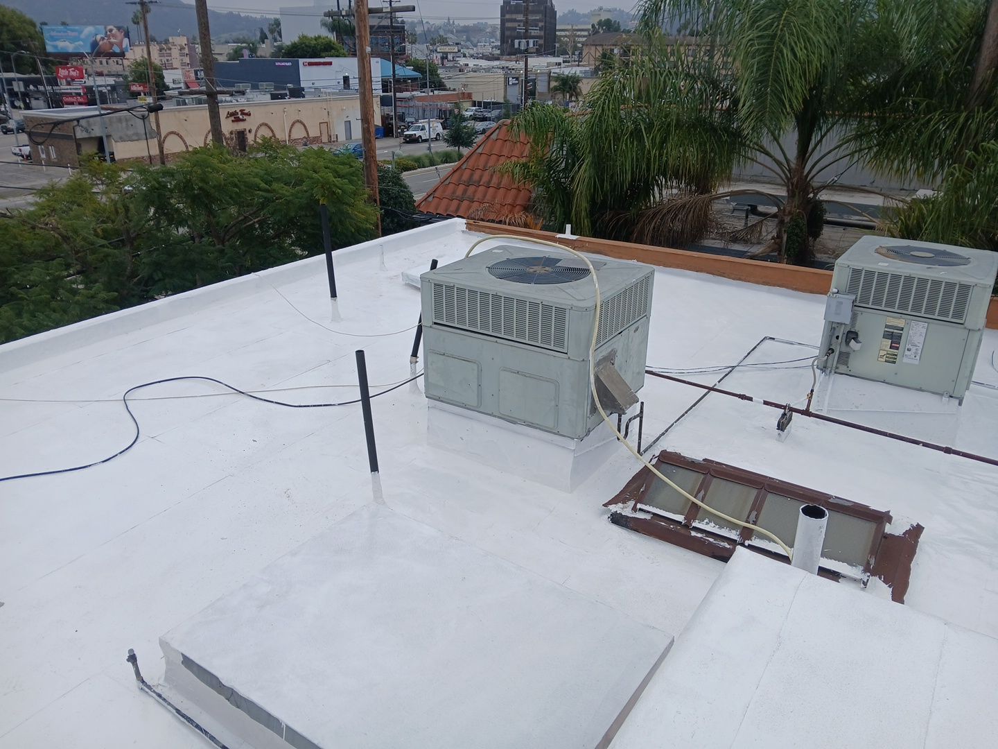 Silicone Coating Project in North Hollywood by Hull Brothers Roofing