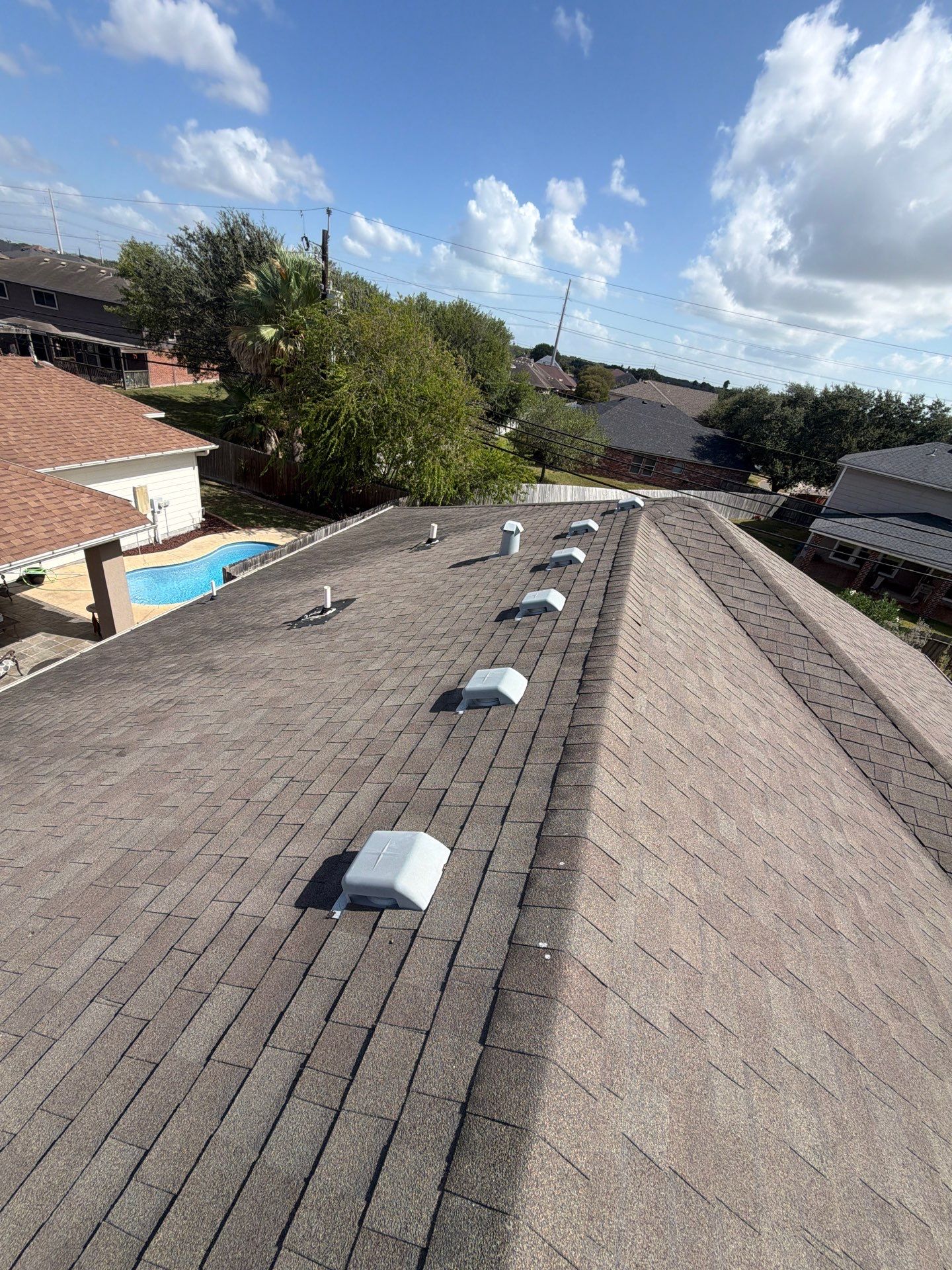 New Roof with better Ventilation  by Bayfront Roofing and Construction