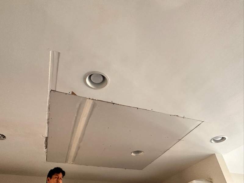 Kitchen Ceiling Repair & Recessed Lighting Installation – Townsend, DE by Laser Focused Solutions LLC