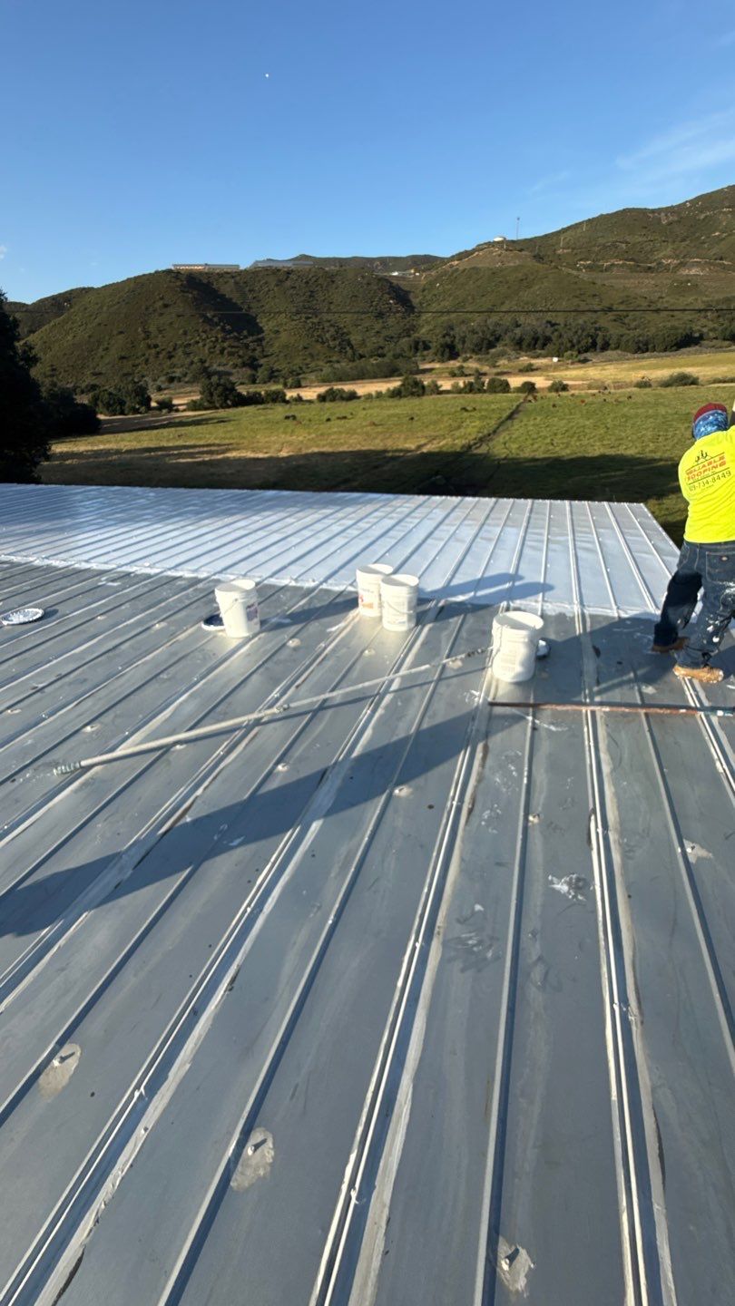 Metal Roof Silicone Coating and Structural Repair in San Ysabel by Reliable Roofing San Diego Inc.