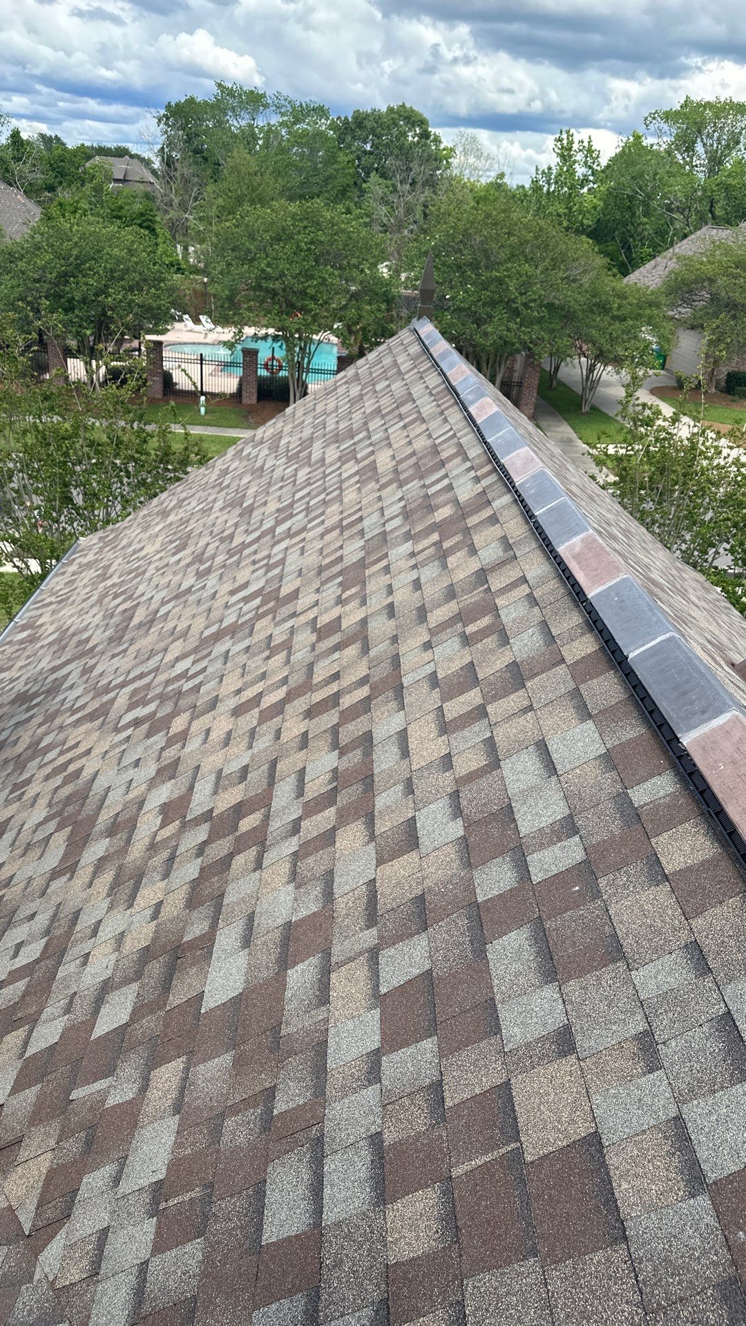Owens Corning Duration Driftwood with Hecker Ridge Tile by Top Team Construction